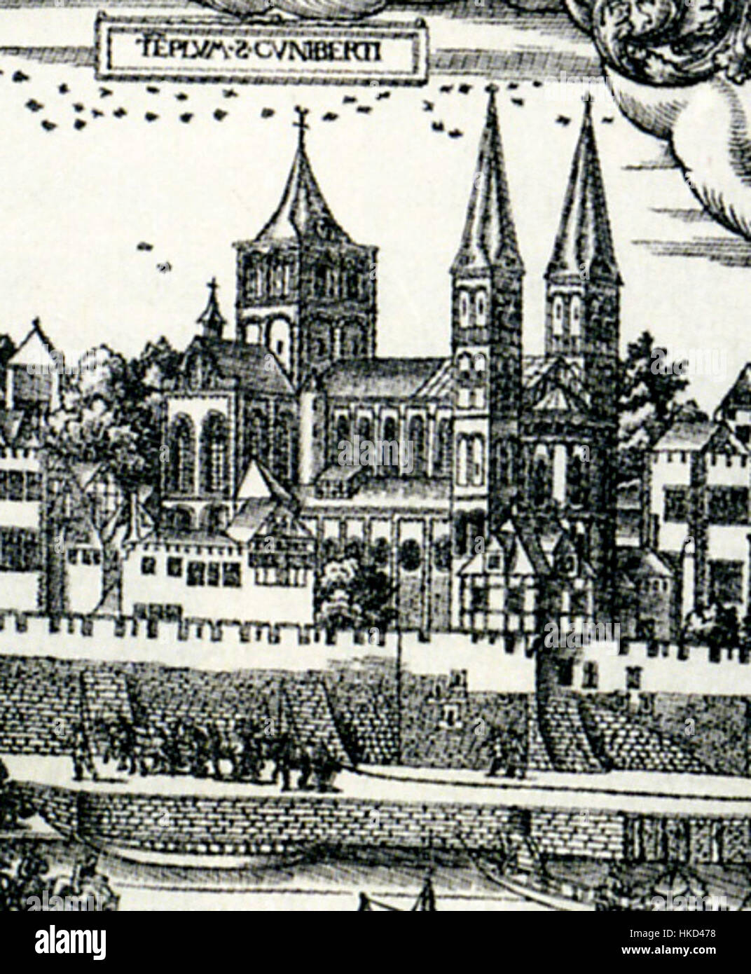 St. Kunibert Woensan 1531 57 Stockfoto