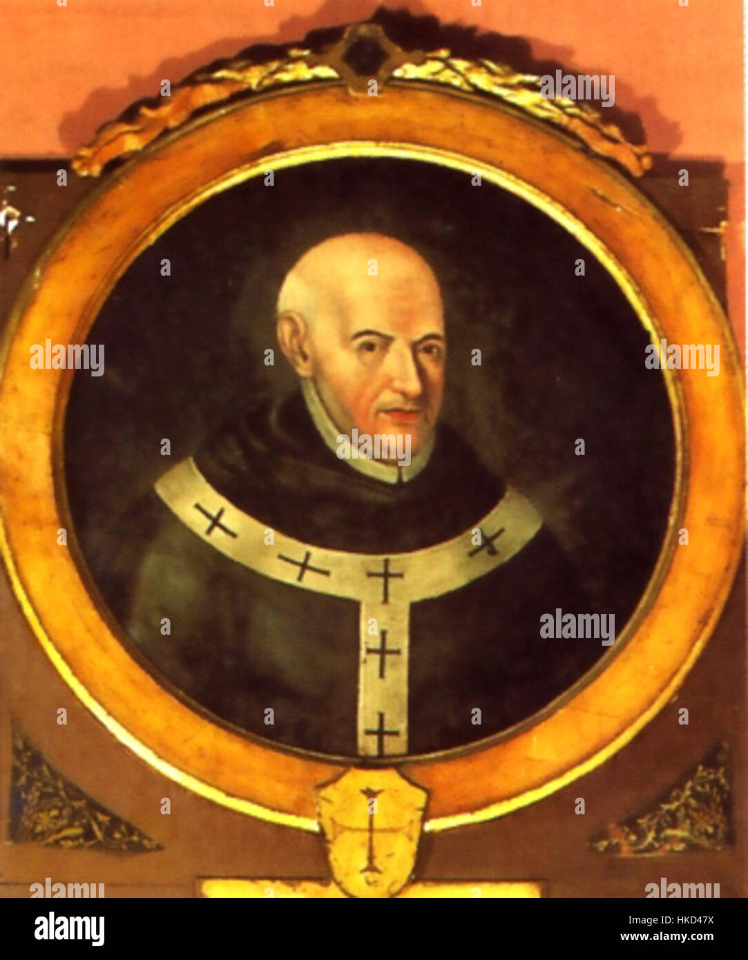 Juan de Almogueras Kunstwerk zeigt traditionelle spanische Maltechniken und verbindet historische Themen mit klassischem Design. Seine Werke sind für die Erforschung der spanischen Kunst des 17. Jahrhunderts von Bedeutung. Stockfoto