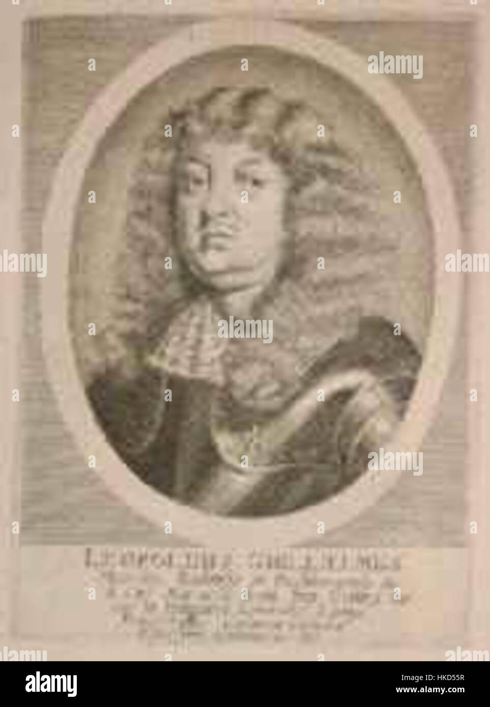 Leopold Wilhelm von Baden war ein deutscher Fürst und Militärführer, bekannt für seinen Dienst in den Napoleonischen Kriegen und seine Rolle in der europäischen Königsfamilie. Stockfoto