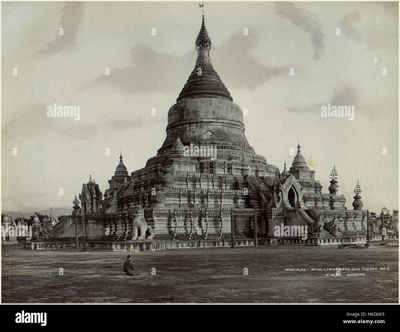 Maha Lawka Maya Zain Pagode (Mandalay, Birma 1870 80), Foto von Philip Adolphe Klier Stockfoto