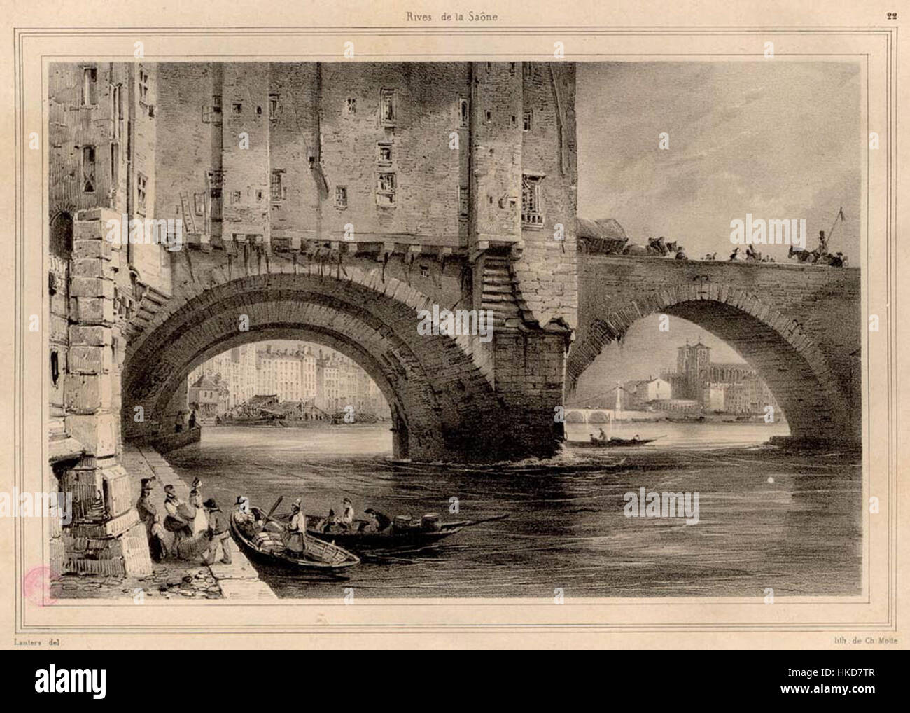 Vue Prise Sous le Pont du ändern Stockfoto