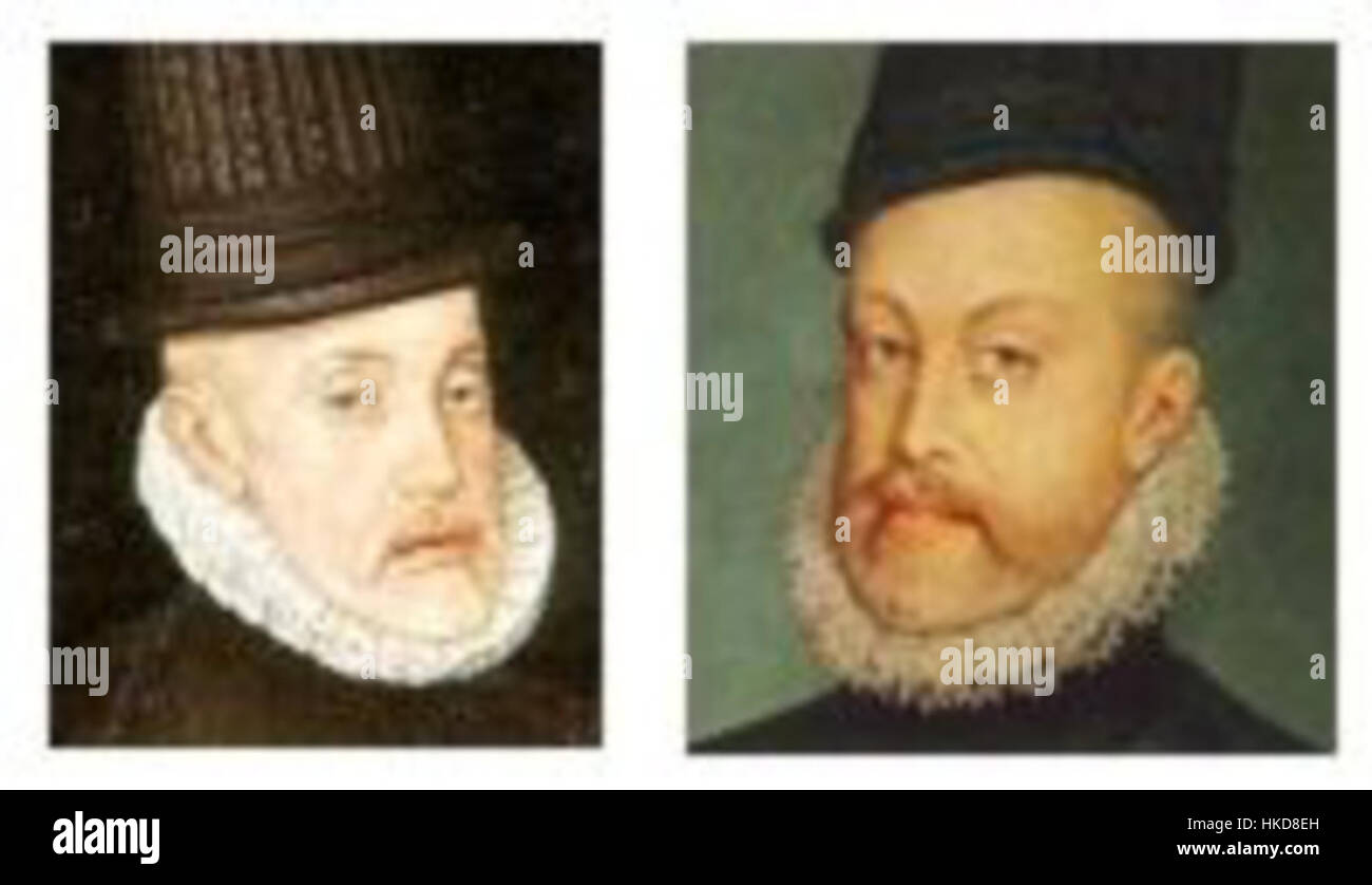 Ein historisches Kunstwerk, das Juan Carreño de Miranda oder Claudio Coello zugeschrieben wird und möglicherweise König Philipp II. Von Spanien in einem königlichen Porträt darstellt, das von Juan Pantoja de la Cruz beeinflusst wurde. Stockfoto