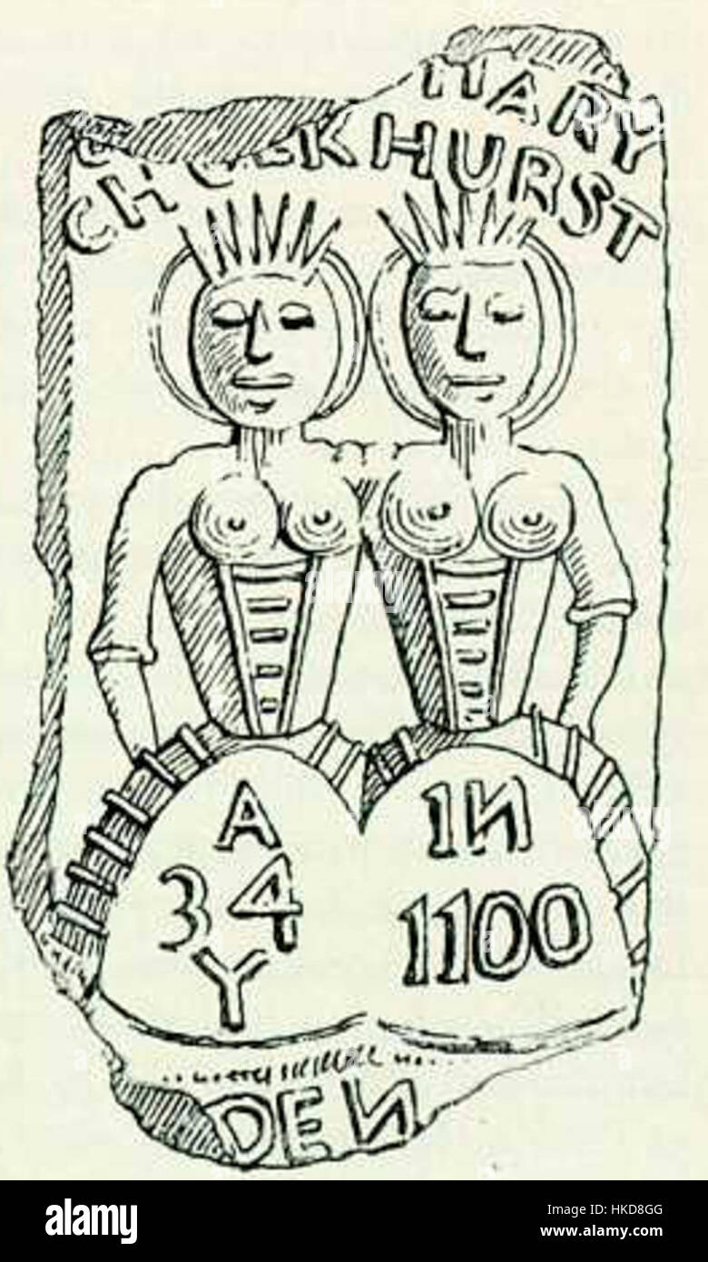 Dieses Kunstwerk zeigt den berühmten Biddenden Maiden-Kuchen, ein ikonischer Kuchen, der mit englischer Folklore assoziiert wird. Das Gemälde veranschaulicht seine historische und kulturelle Bedeutung und verbindet es mit der Geschichte der Biddenden Mägde. Stockfoto