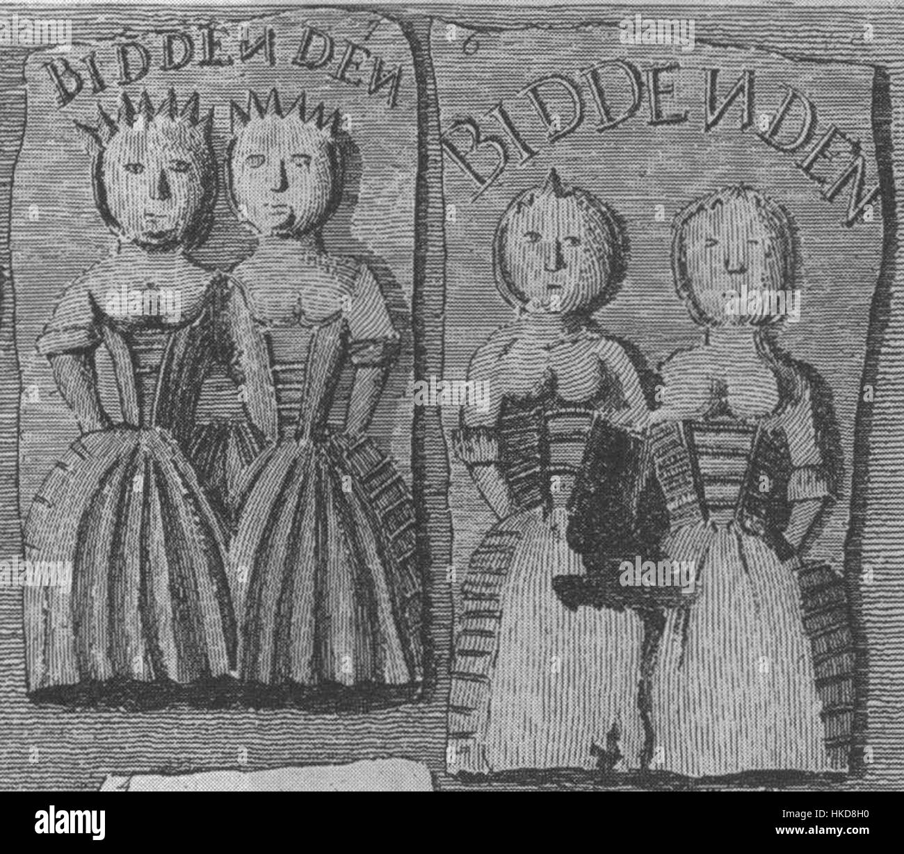 Der Biddenden Maiden-Kuchen ist ein traditioneller englischer Kuchen, der von der Legende der Biddenden Maiden inspiriert ist, die Zwillinge aus Kent sind. Der Kuchen ist dekoriert, um die Geschichte der Zwillinge zu reflektieren und ist ein Symbol der lokalen Folklore und Tradition in der Region. Stockfoto