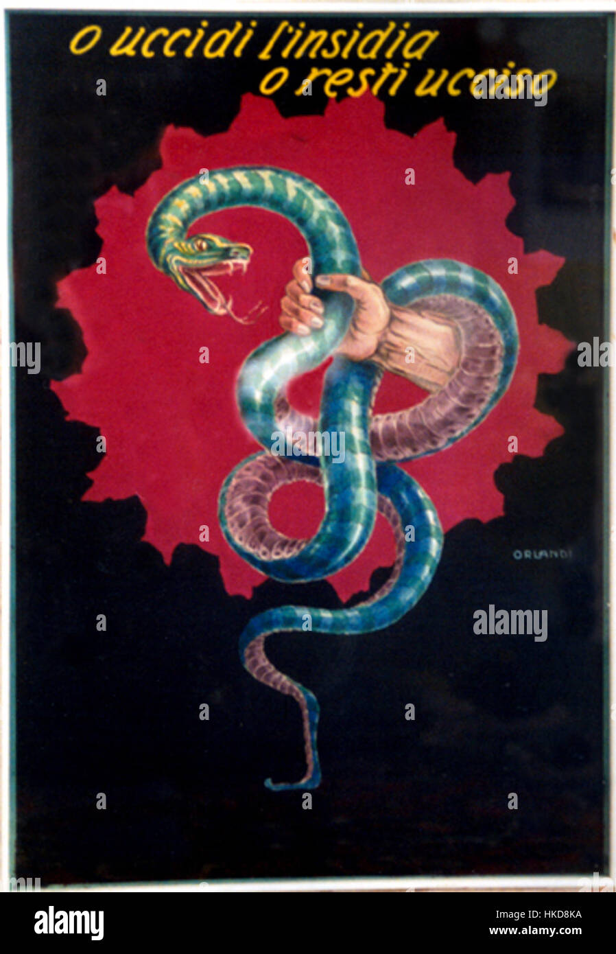 Orlandi Serpes Werk zeigt die komplizierten Techniken und klassischen Elemente der italienischen Renaissance-Kunst. Seine Gemälde konzentrieren sich oft auf detaillierte religiöse Themen und zeigen seine Beherrschung von Licht und Schatten. Stockfoto