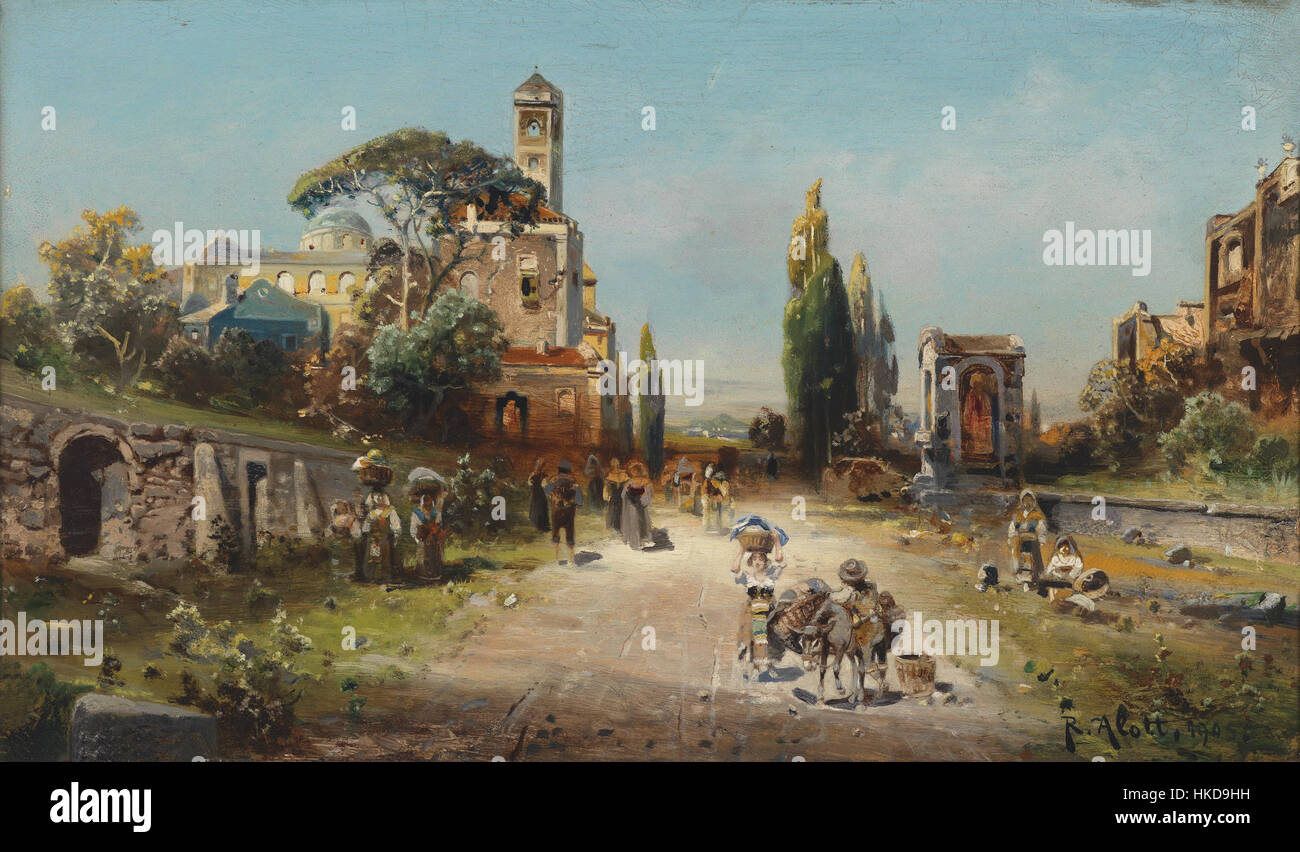 Robert Alott Via Appia 1905 Stockfoto