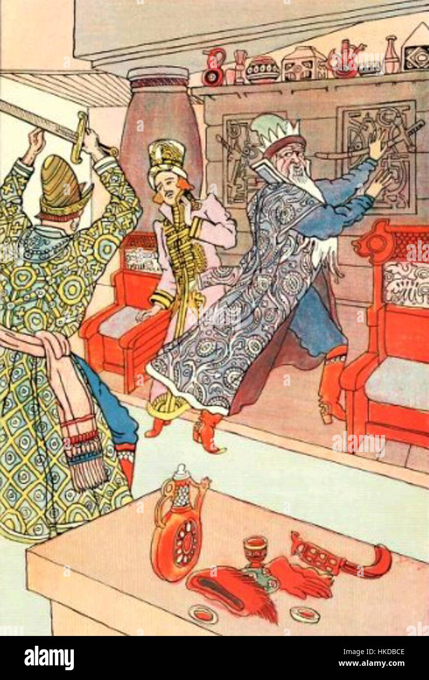Der Ritter Yaroslav Lasarevich und die Prinzessin Anastasia (Rosciszewski) Stockfoto
