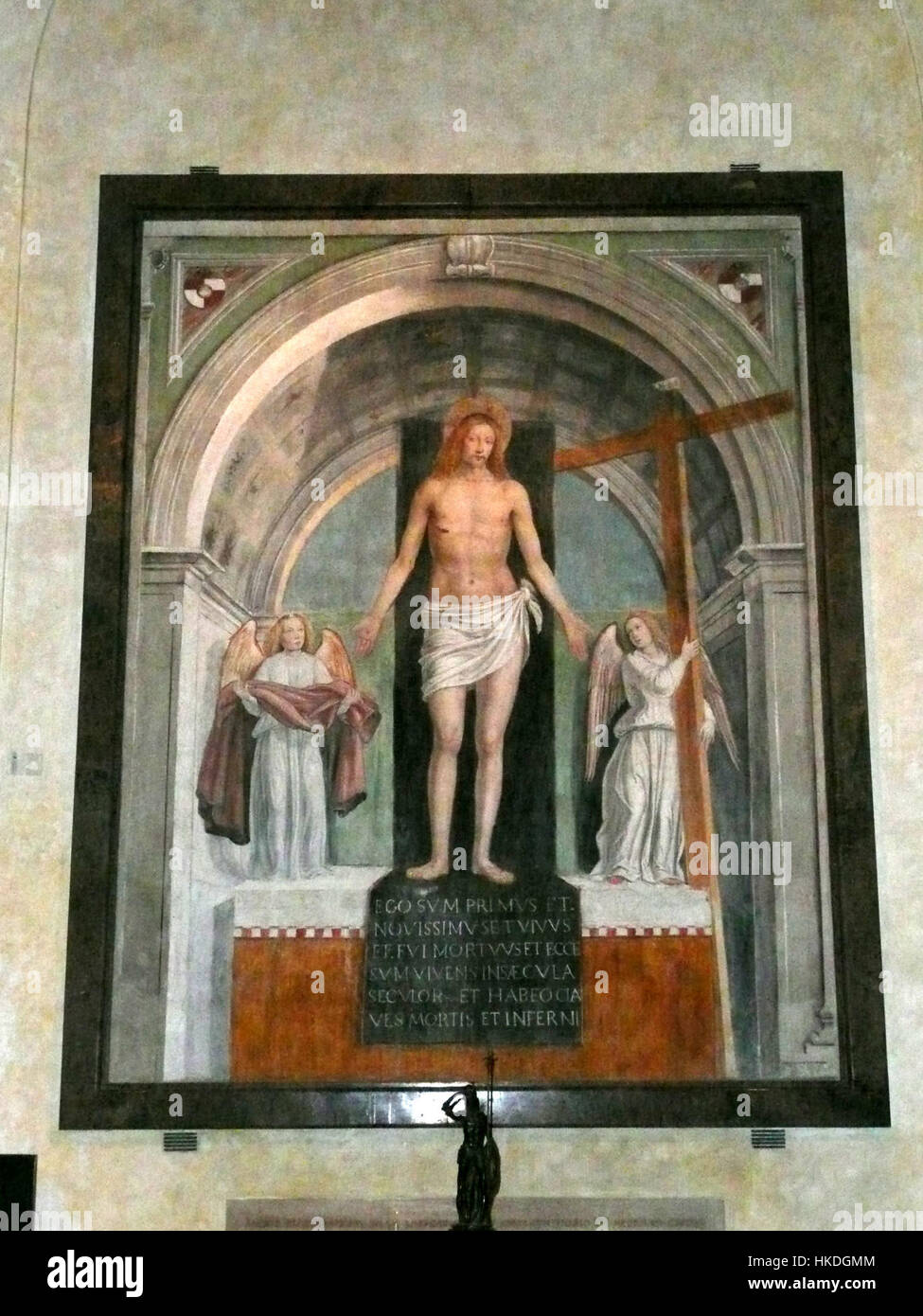 BERGOGNONE Cristo Risorto Sant'Ambrogio Milano Stockfoto