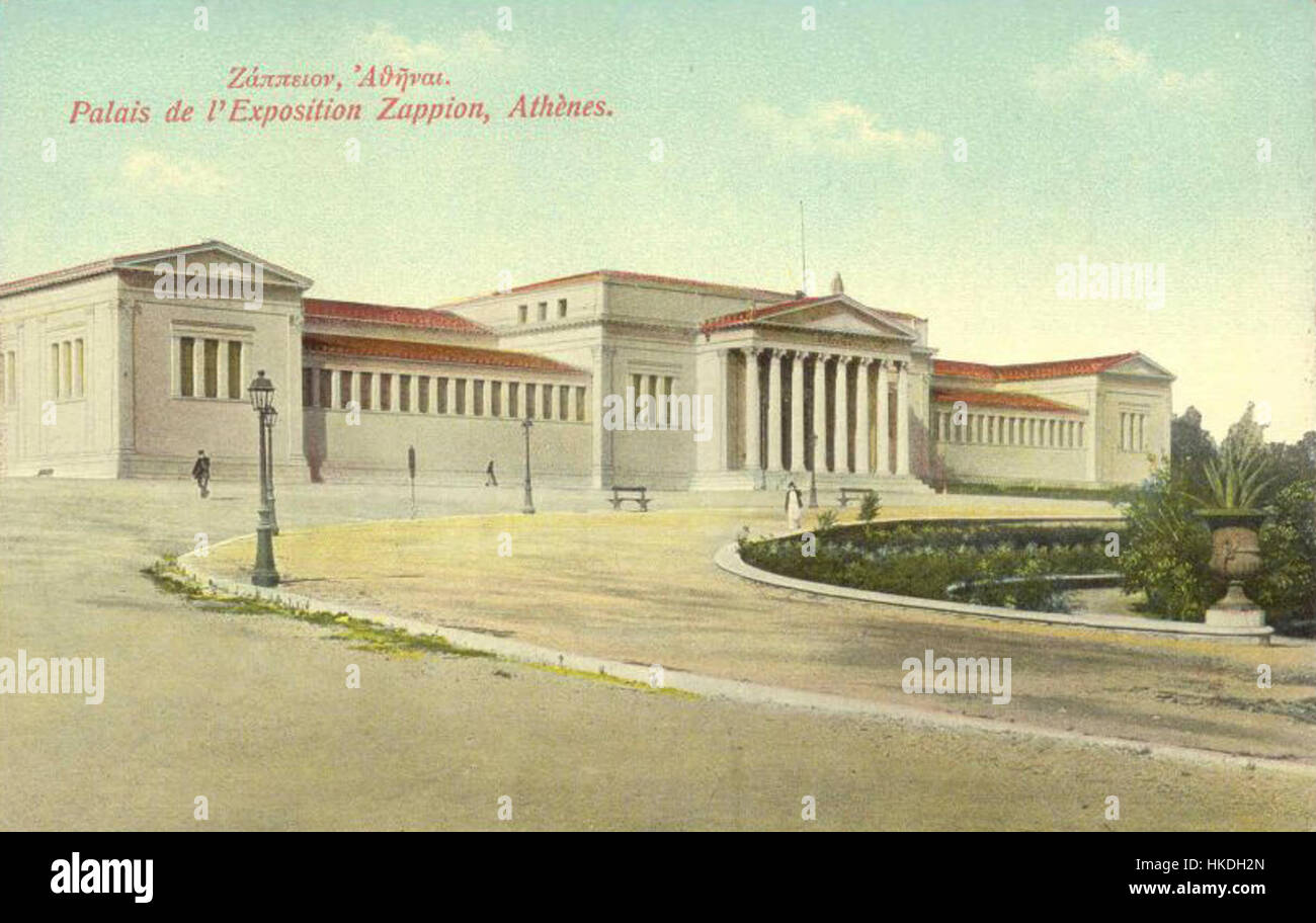 *Zappion 10s* ist eine künstlerische Darstellung, die Elemente neoklassischen Stils enthält, oft idealisierte Figuren und symbolische Themen. Das Kunstwerk betont Klarheit, Form und Balance und spiegelt die künstlerischen ideale des frühen 19. Jahrhunderts wider. Stockfoto