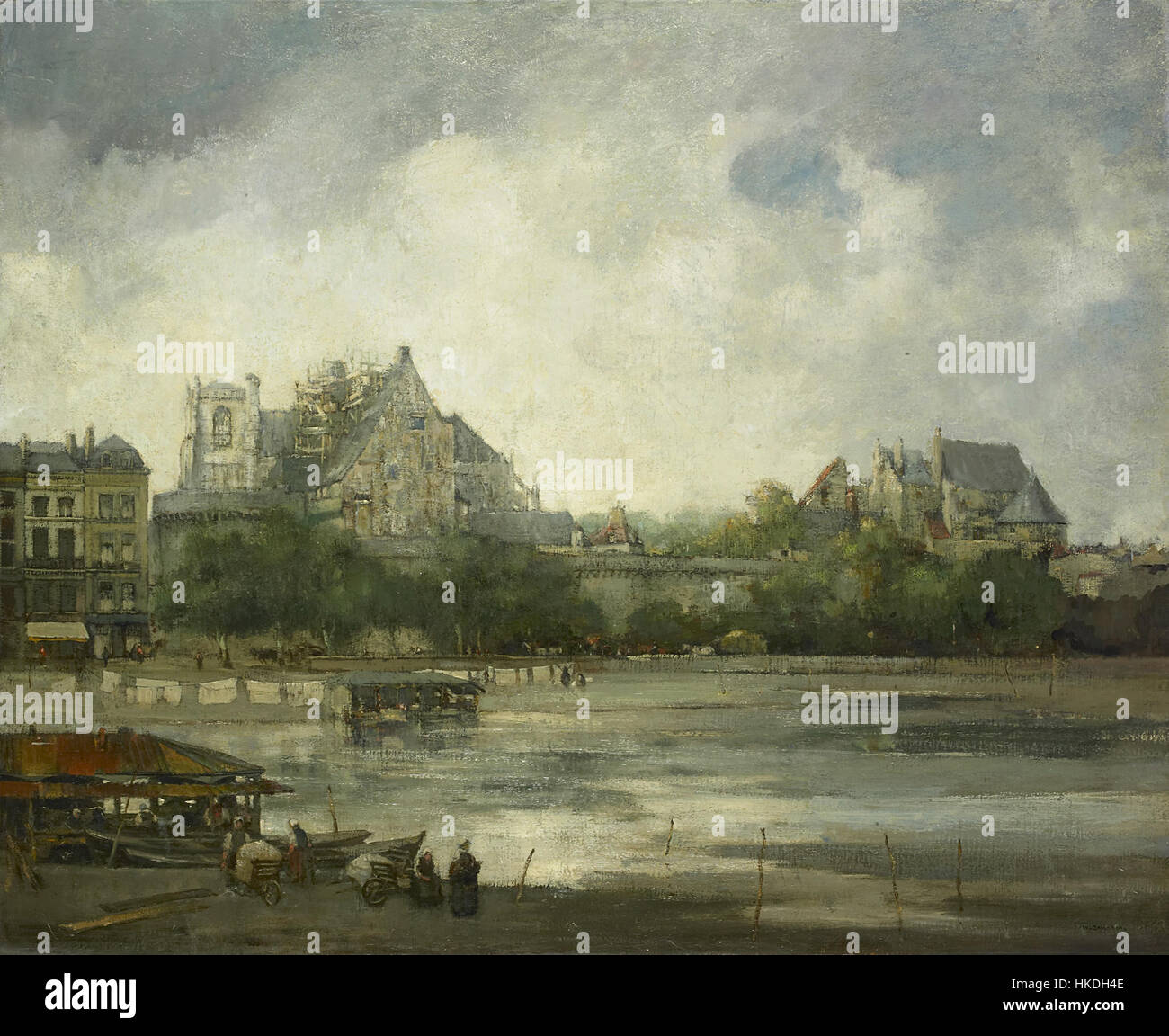 Anzeigen von Nantes durch Willem Leendert Bruckman Rijksmuseum Amsterdam SK ein 3068 Stockfoto