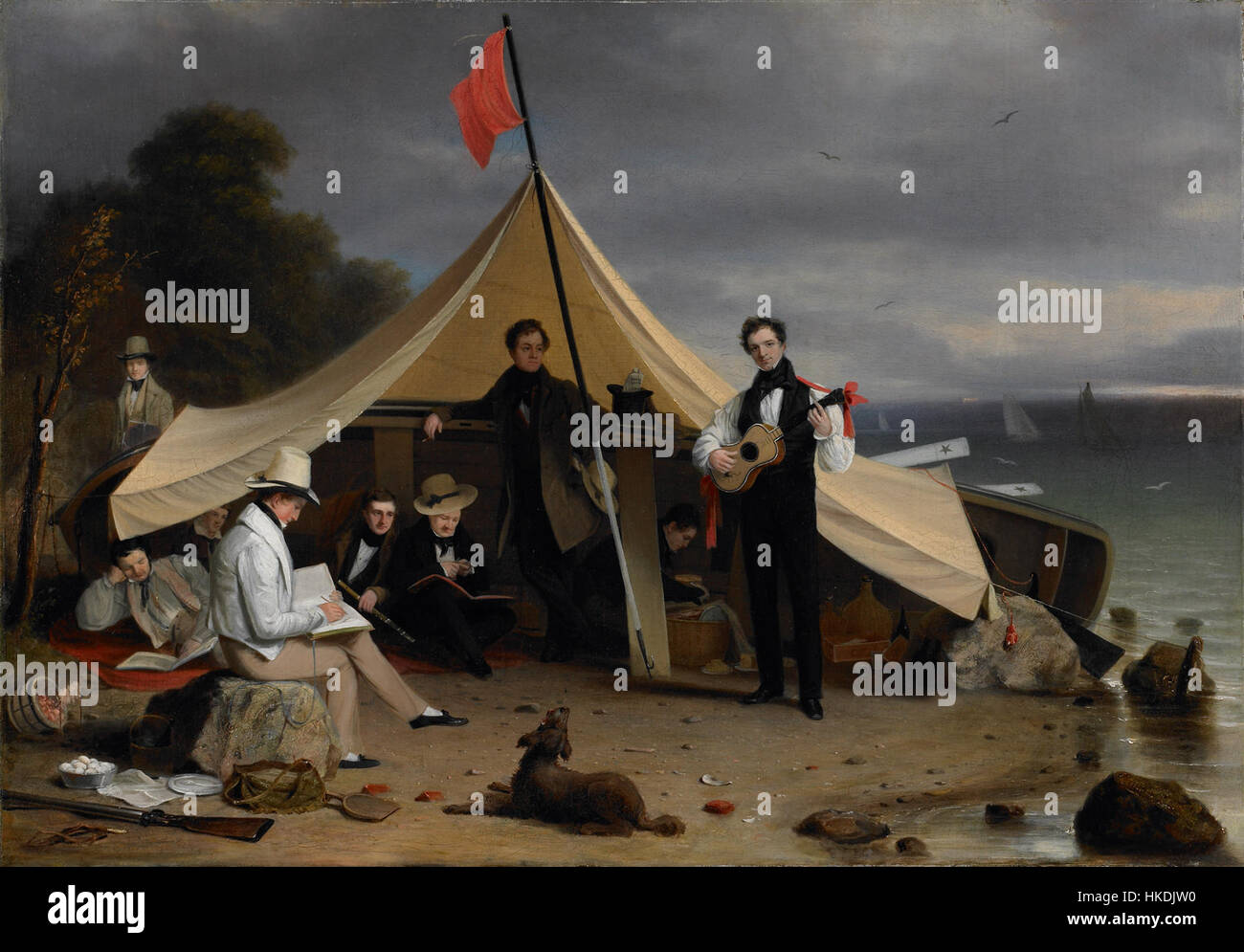 1833, Wehr, Robert Walter, der Greenwich-Boot-Club Stockfoto