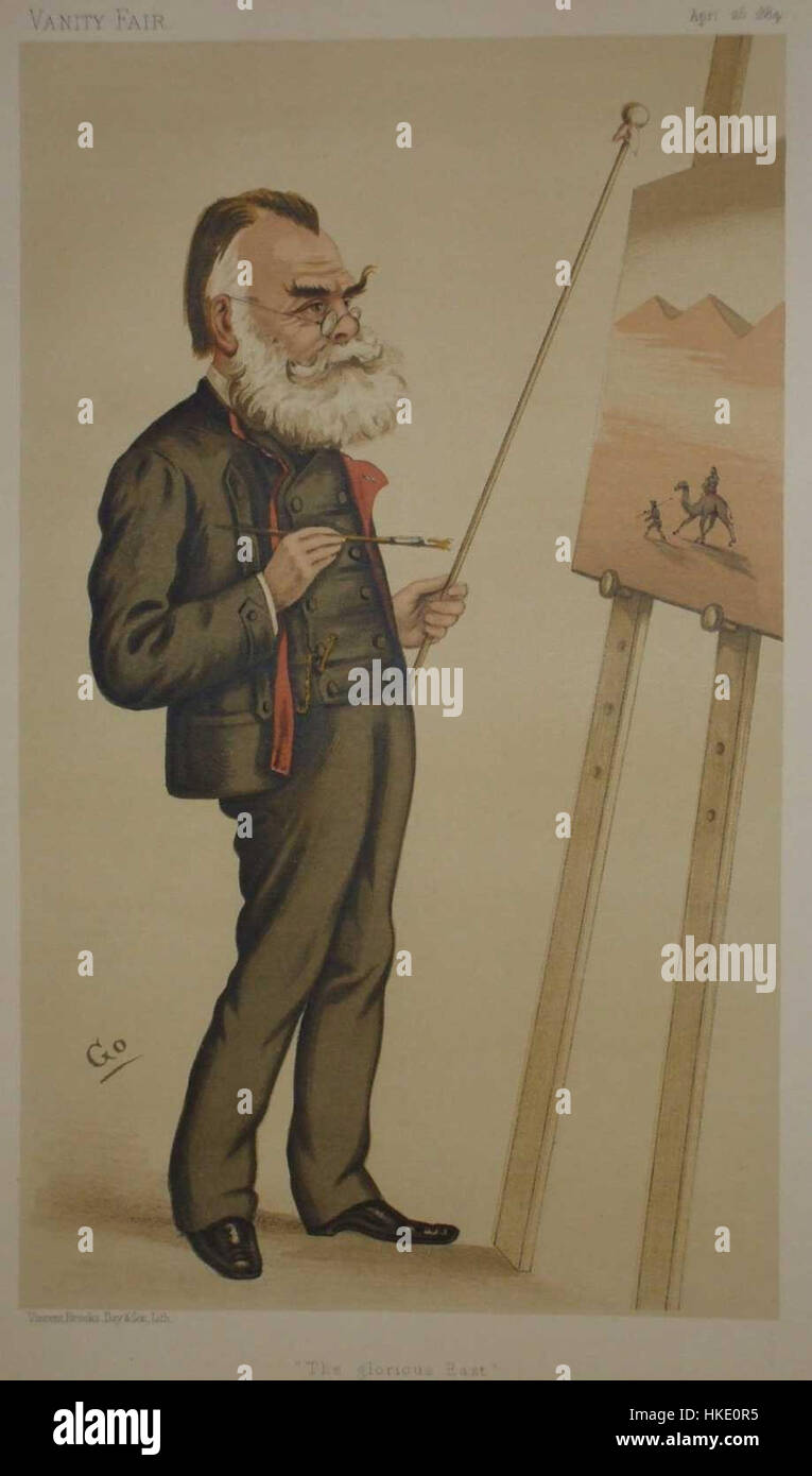 Carl Haag Vanity Fair 26. April 1884 Stockfoto