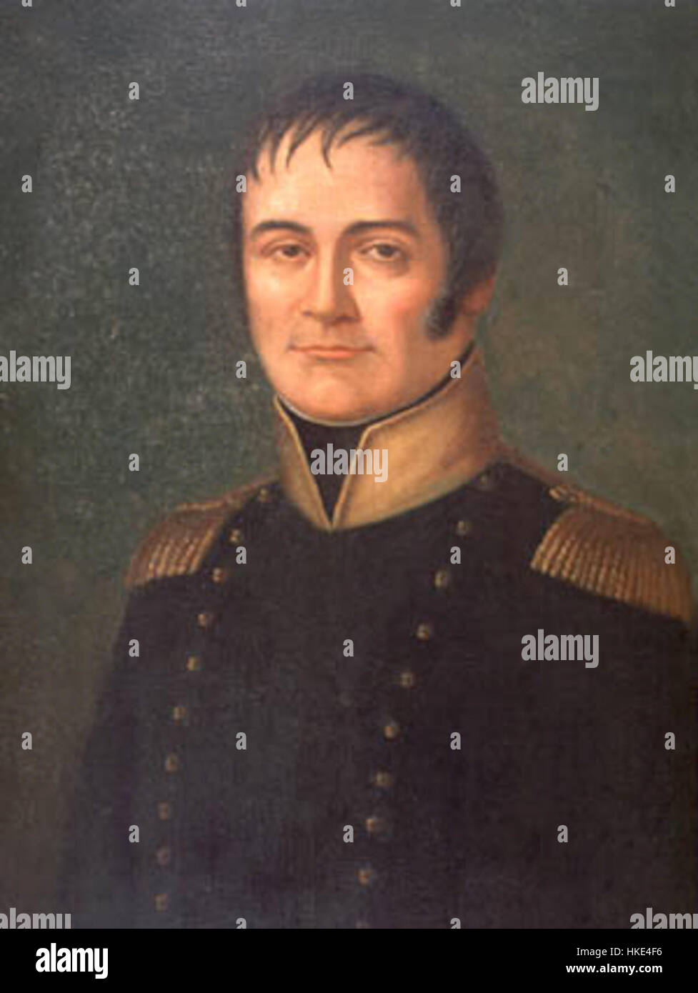 Dieses Porträt von Jacques Villere, einer wichtigen Figur in der Geschichte Louisianas, fängt seine würdevolle Präsenz im Stil des frühen 19. Jahrhunderts ein. Villere war der 4. Gouverneur von Louisiana, und das Porträt spiegelt die künstlerischen Techniken und formalen Stile dieser Zeit wider. Stockfoto