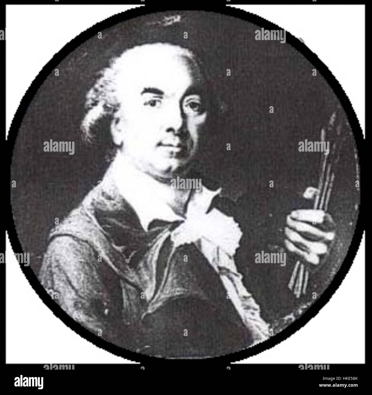 Dieses Kunstwerk von Jean Baptiste Duvernoy, wahrscheinlich aus dem 18. Oder 19. Jahrhundert, zeigt seinen charakteristischen Malstil, der die historischen Kunstbewegungen seiner Zeit widerspiegelt. Das Stück ist Teil einer größeren Sammlung von Duvernoys Werken, die für ihre klassische Technik und ihren historischen Kontext gefeiert werden. Stockfoto