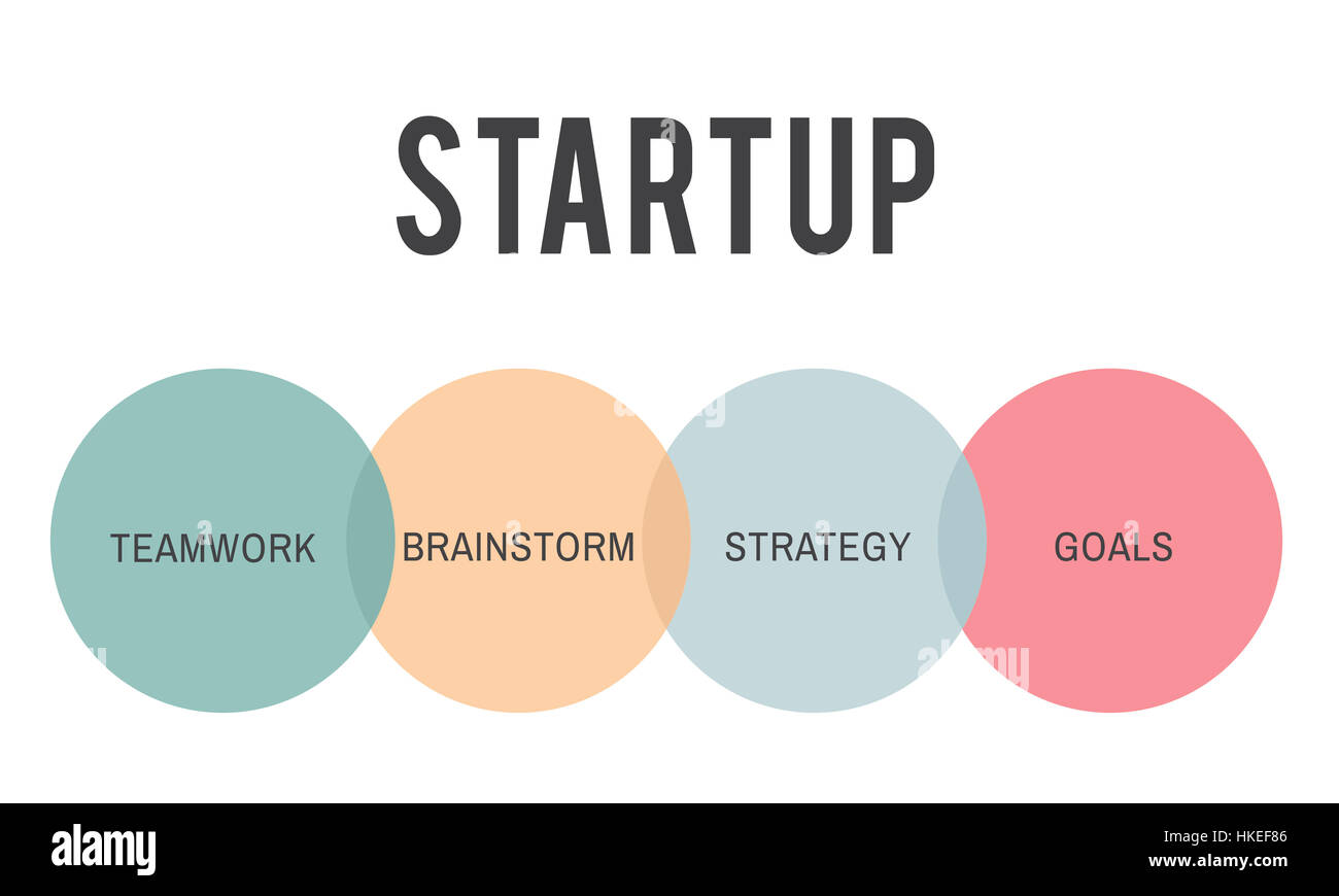 Starten Sie Business Unternehmer-Konzept Stockfoto