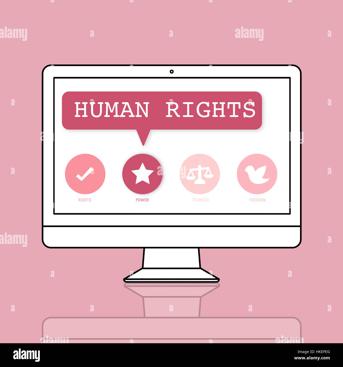 Frauen Gleichberechtigung Möglichkeiten Fairness Feminismus Rechtekonzept Stockfoto