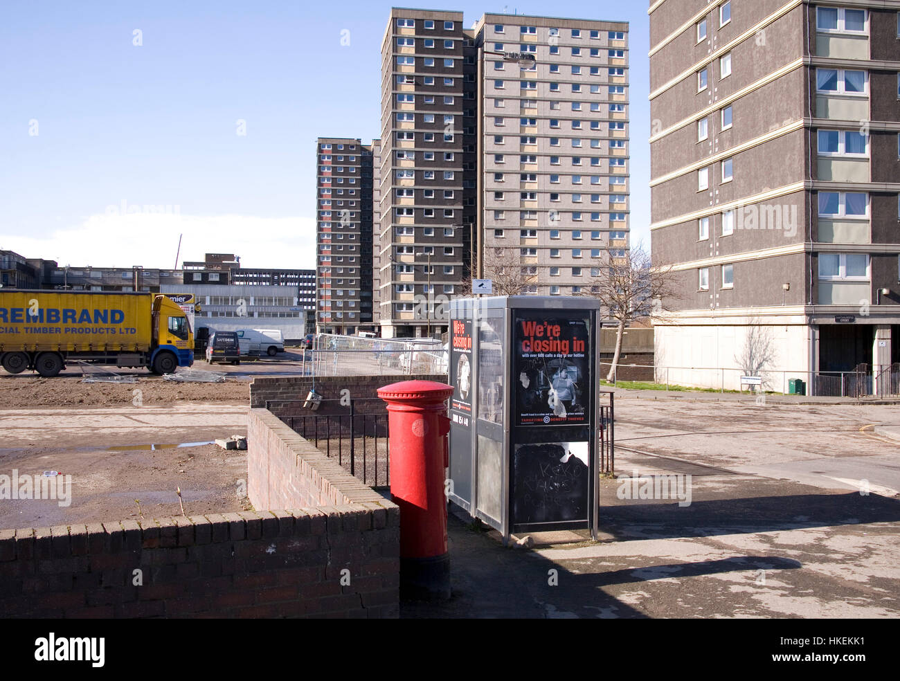 Sighthill Wohnblock in Edinburgh Stockfotografie Alamy