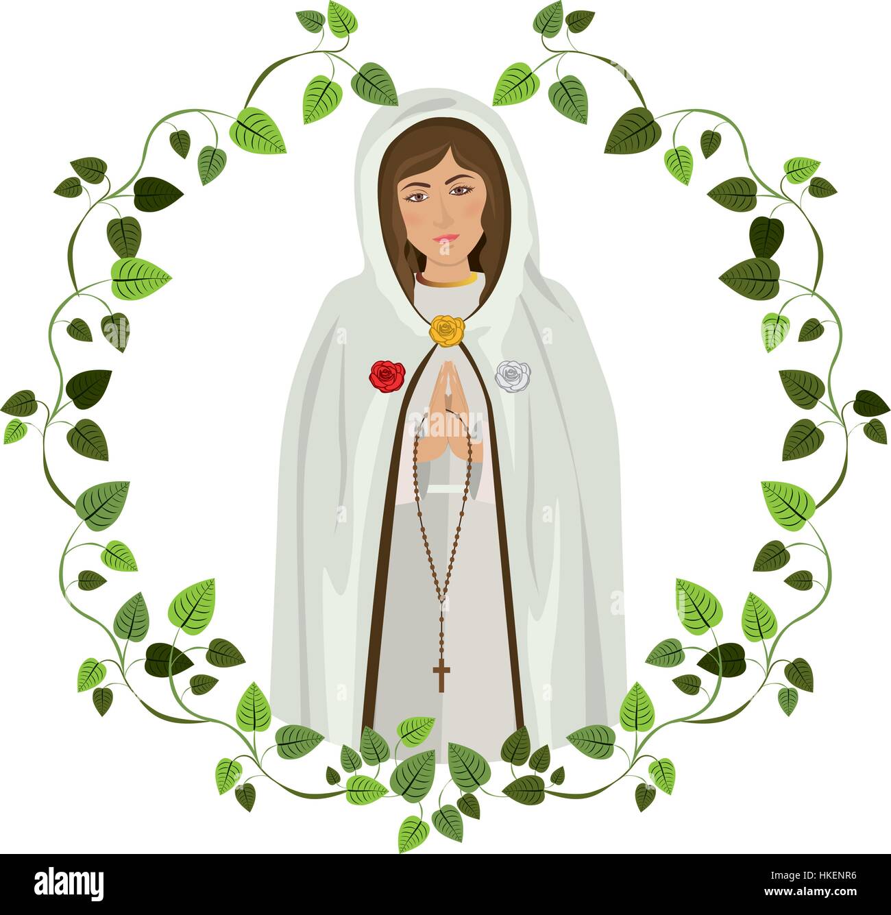 Heilige Jungfrau Maria Symbol Vektor Illustration Grafik-design Stock ...