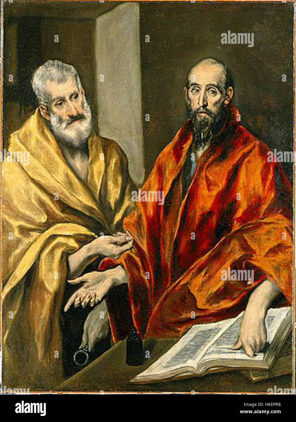 Petrus Paulus’ Kunstwerk präsentiert detaillierte Kompositionen mit historischen Themen und lebendigen Porträts durch Öl auf Leinwand. Stockfoto