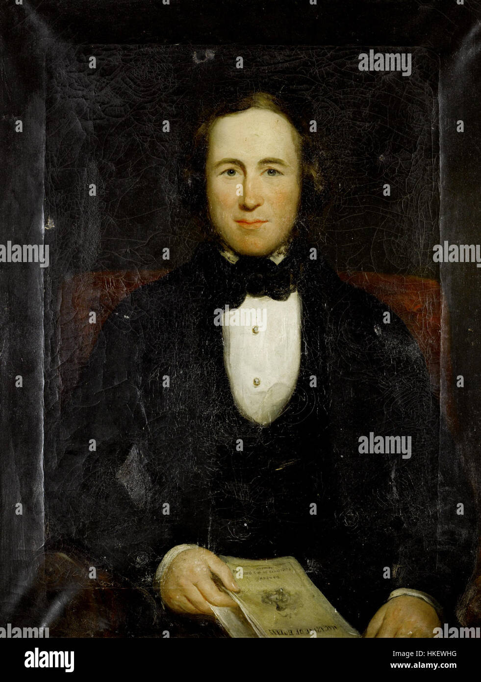 Thomas Ellerby (Attr) Portrait von Joseph Paxton 1843 Stockfoto