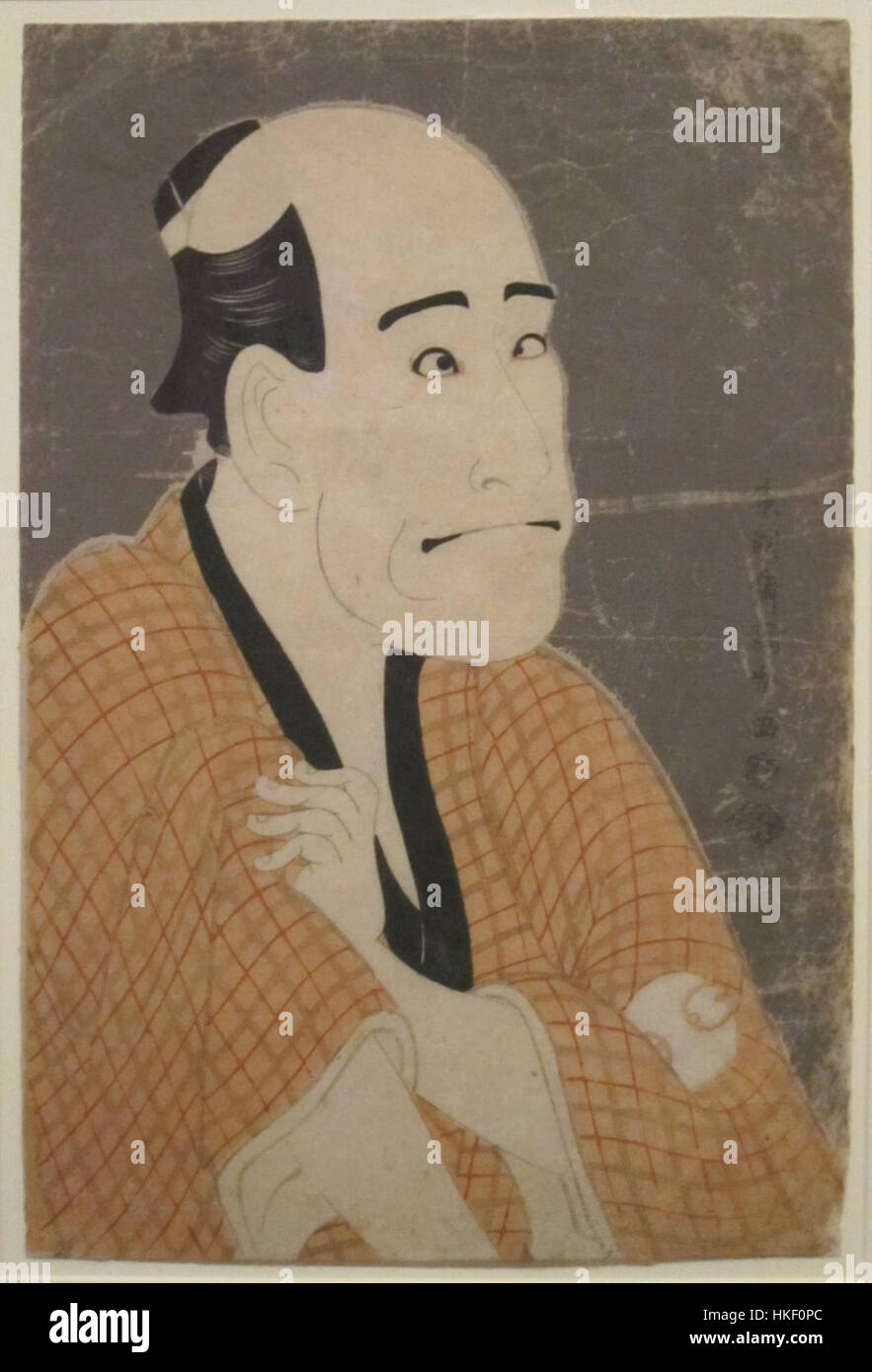 Arashi Ryuzo als Geldverleiher Ishibe Kinkichi, Holzschnitt von Sharaku, HMA Stockfoto