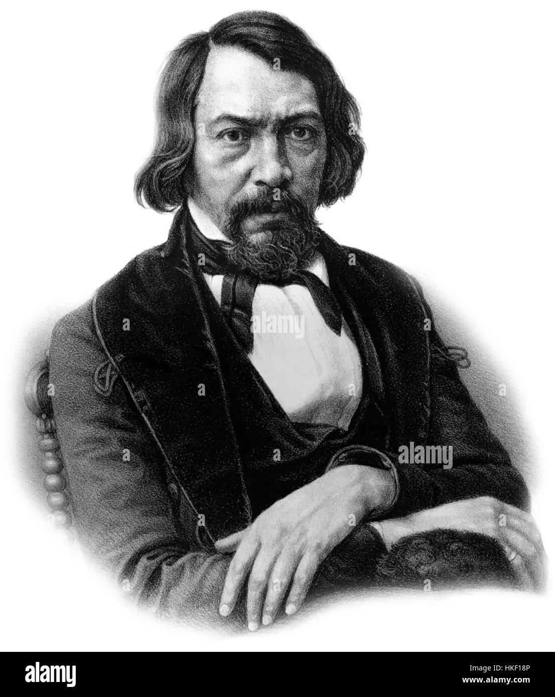 AS Chomjakow war ein russischer Künstler, der für seine Darstellung historischer Themen und religiöser Themen bekannt war. Seine Werke sind Teil der russischen klassischen Kunsttradition und verbinden spirituelle und kulturelle Elemente, die typisch für das Russland des 19. Jahrhunderts sind. Stockfoto