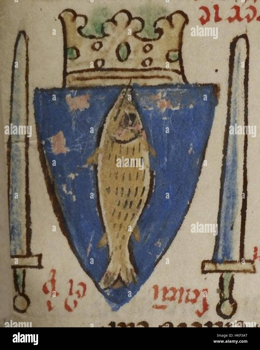 Dieses Gemälde zeigt Johannes von Brienne, einen mittelalterlichen König, der über Jerusalem und Teile des Lateinischen Reiches regierte. Das Kunstwerk fängt sein königliches Aussehen und seine historische Bedeutung ein. Stockfoto Dieses Gemälde zeigt Johannes von Brienne, einen mittelalterlichen König, der über Jerusalem und Teile des Lateinischen Reiches regierte. Das Kunstwerk fängt sein königliches Aussehen und seine historische Bedeutung ein. Stockfoto