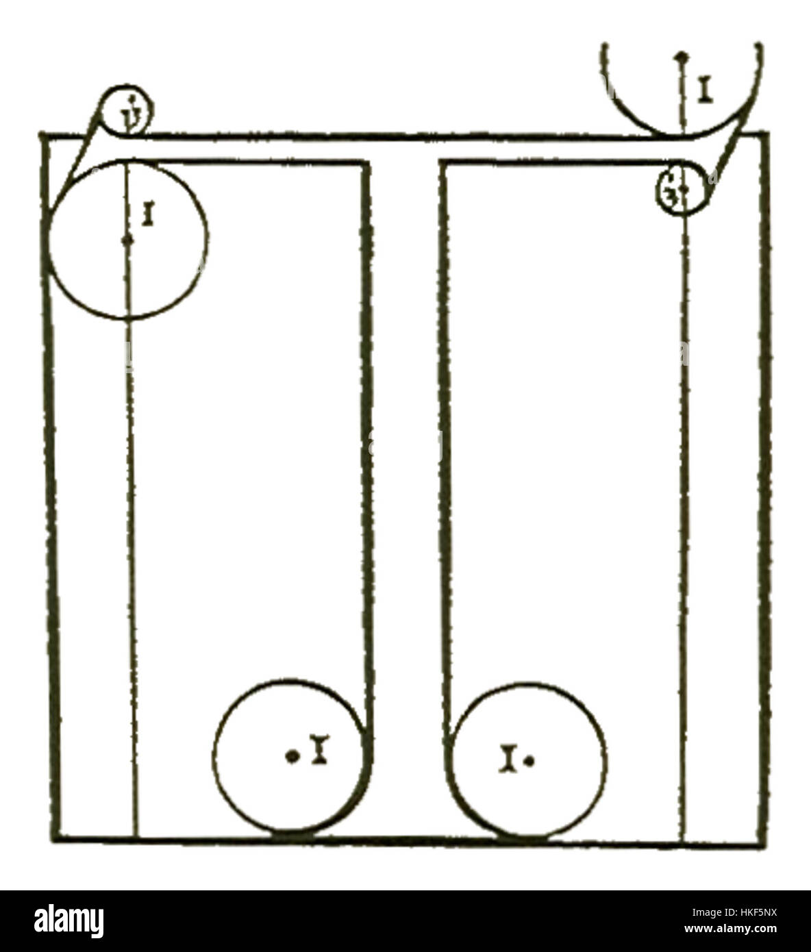 Francesco Torniello da Novaras 1517 Buchstabe T ist ein Werk der Kalligrafie, das die Schönheit der Schriftzüge des frühen 16. Jahrhunderts zeigt. Das Stück veranschaulicht die Komplexität und den Stil der Renaissance-Manuskripte. Stockfoto