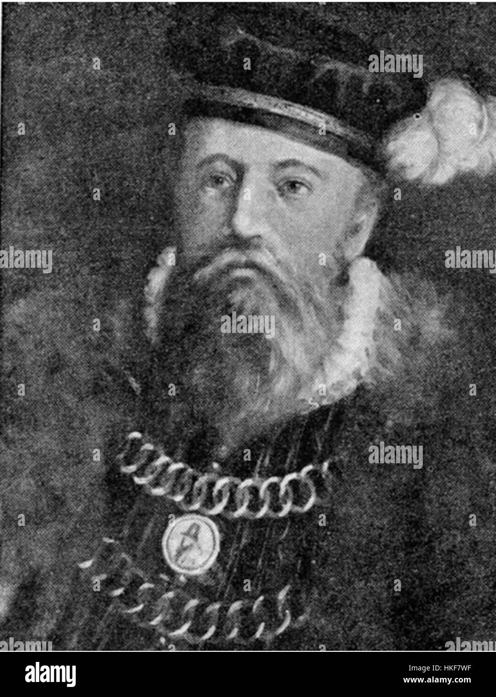 Jakob Bagge, ein bedeutender Künstler, der zwischen 1502 und 1577 tätig war, trug zur nördlichen Renaissance bei. Seine Werke sind bekannt für ihre detaillierten, realistischen Darstellungen, und dieses Stück veranschaulicht den Stil und die technische Präzision der Renaissance-Kunst und bietet Einblick in die Ästhetik dieser Zeit. Stockfoto
