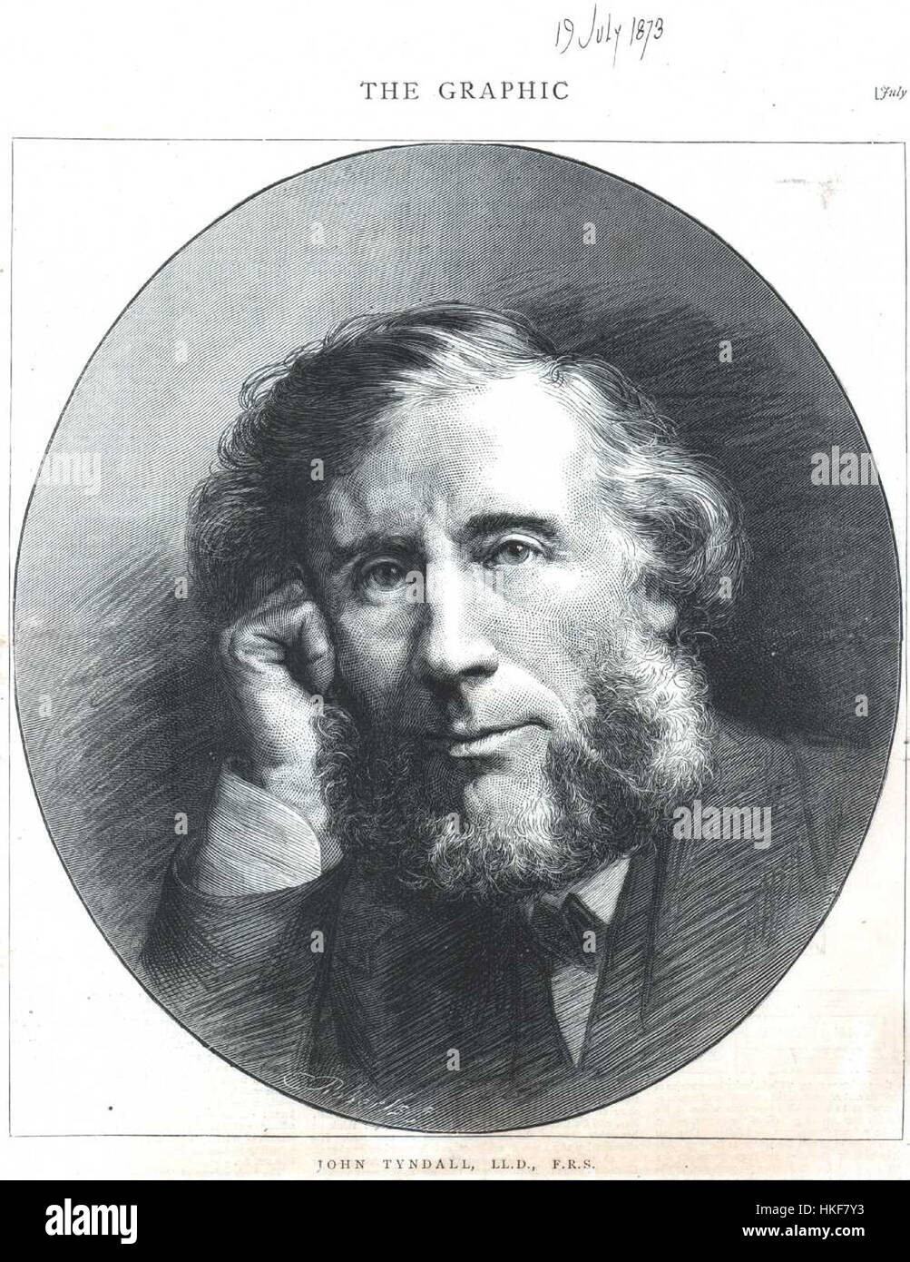 John Tyndall (1873) Stockfoto
