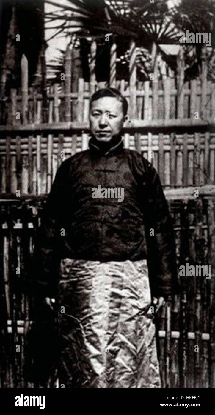 Syngman Rhee, eine wichtige Figur der koreanischen Geschichte, wird in diesem Kunstwerk der 1920er Jahre dargestellt, das seine politischen und revolutionären Bemühungen während Koreas Unabhängigkeitskampf repräsentiert. Stockfoto