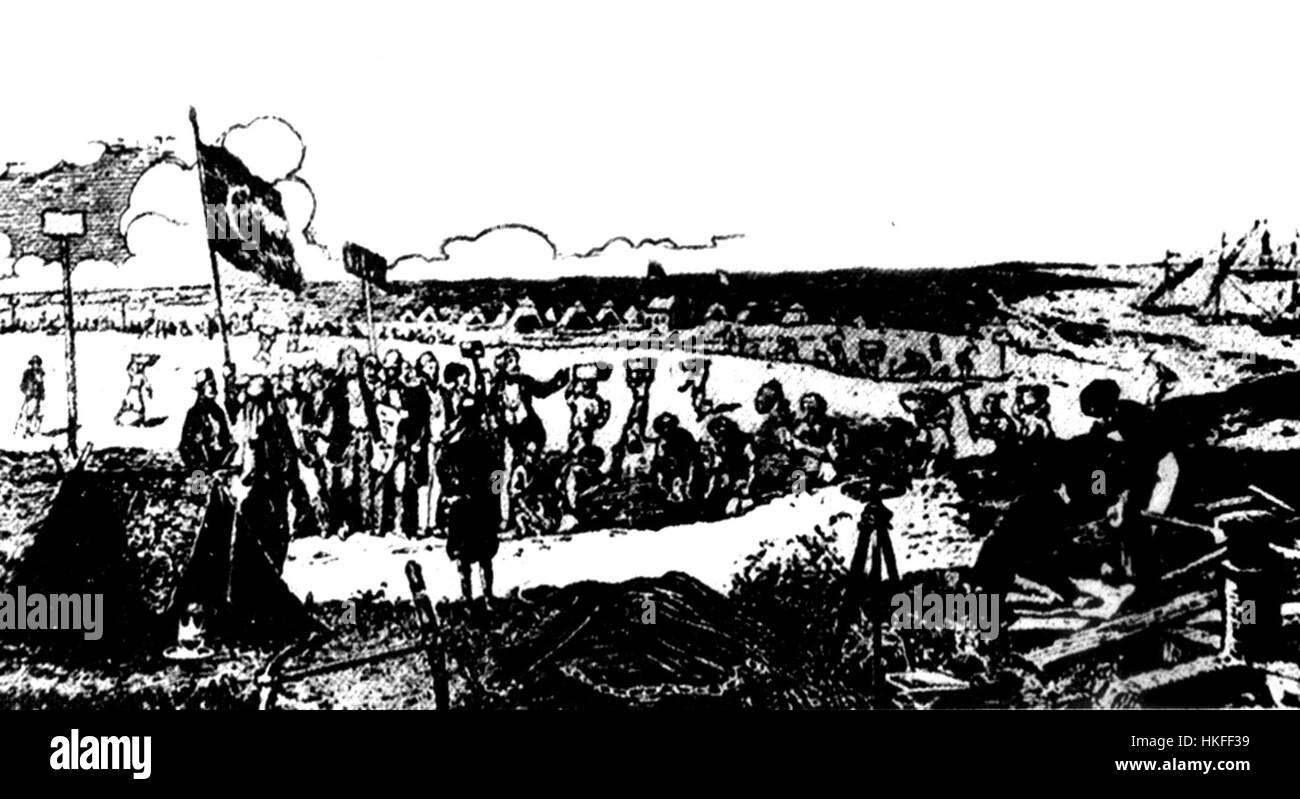 Eine geologische Illustration der Grundgesteinsstruktur des Suez-Kanals, die die grundlegende Geologie dieser wichtigen Wasserstraße zeigt, ein Schlüsselelement in ihrer Konstruktion und Geschichte. Stockfoto