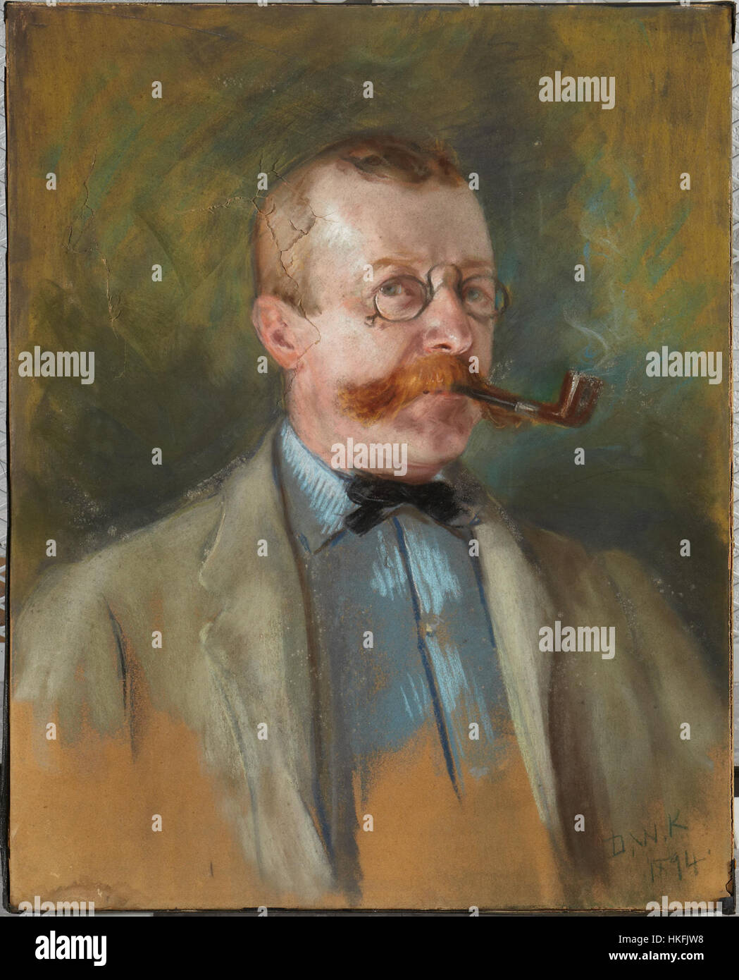 Das Kunstwerk von Dora Wheeler und Laurence Hutton aus dem Jahr 1894 zeigt eine historische Szene mit einem Fokus auf detaillierte Figuren und historische Kleidung. Das Stück fängt das Wesen des Stils und sozialen Kontextes des späten 19. Jahrhunderts ein. Stockfoto