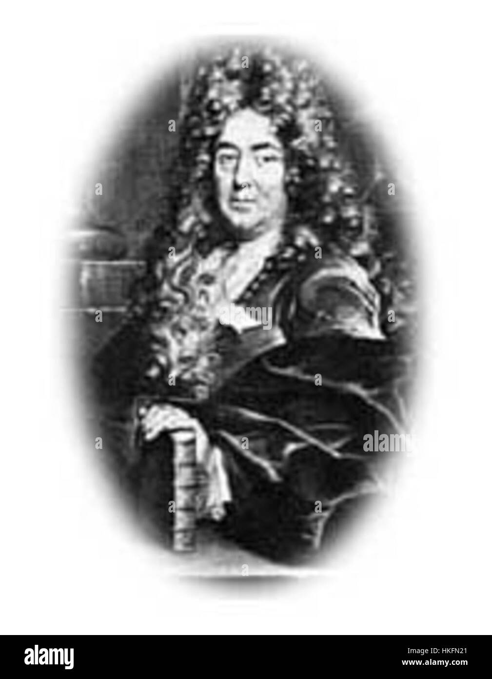 Dieses Kunstwerk mit dem Titel „Charles Perrault 2“ bezieht sich wahrscheinlich auf den berühmten französischen Märchenautor und zeigt eine Figur aus seiner literarischen Welt. Das Gemälde beschäftigt sich mit Themen des Erzählens, der Fantasie und des französischen Kulturerbes. Stockfoto