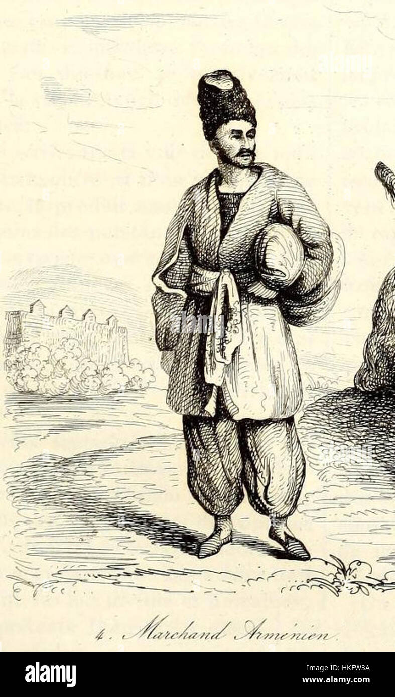 Armenischen Kaufmann (1839, J. B. B. Eyries) Stockfoto