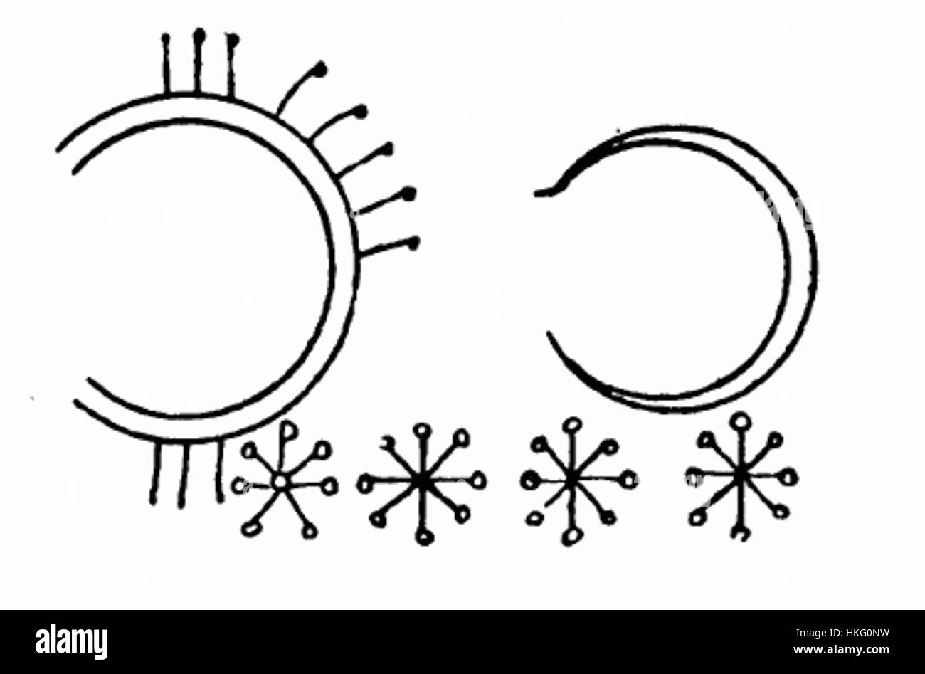 Das Kunstwerk „Chrysopoea of Cleopatra 4“ symbolisiert die alte alchemistische Suche nach der Umwandlung von unedlen Metallen in Gold, die Kleopatra zugeschrieben wird. Sie repräsentiert visuell die mystischen Elemente der Alchemie und das Streben nach Transformation. Stockfoto