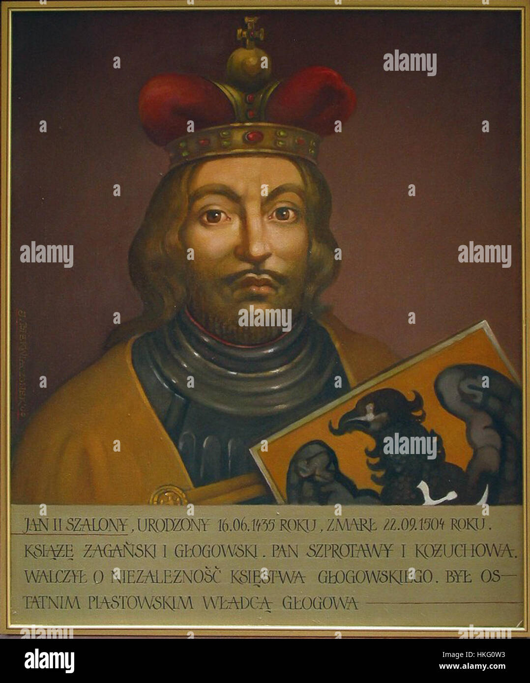 Johannes II. die Narren Stockfoto