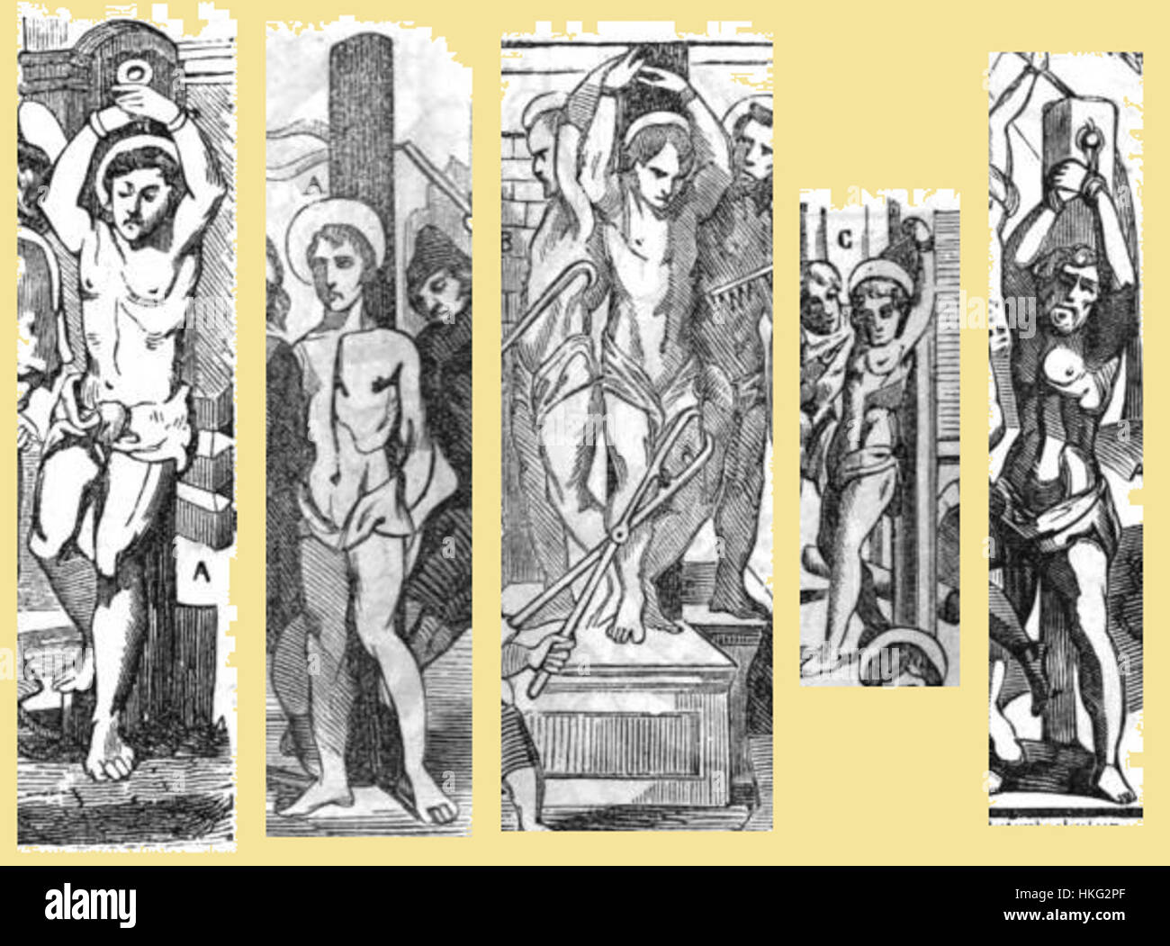 Patrologia Latina Vol 60 Qualen der christlichen Märtyrer Stockfoto