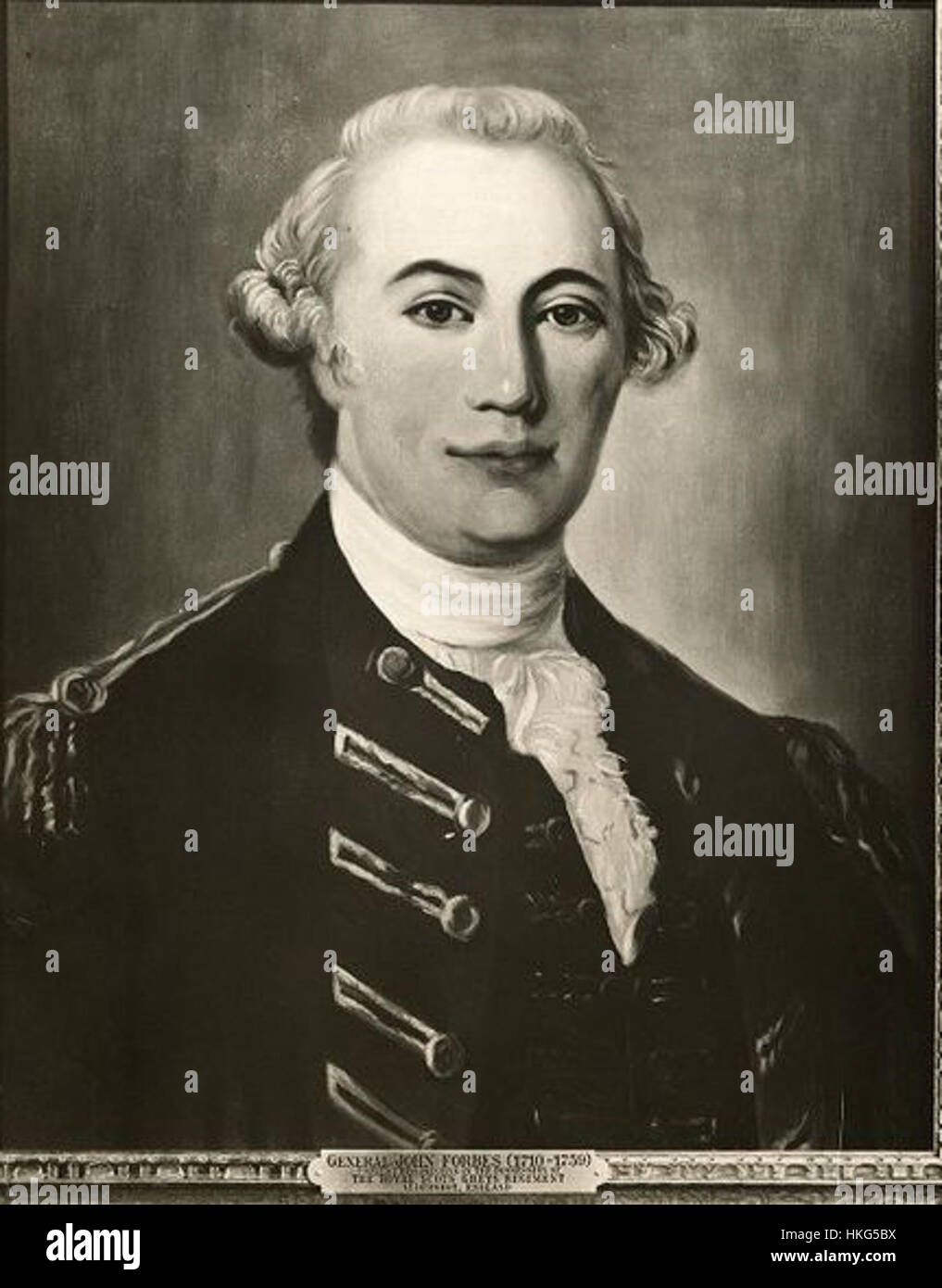 General John Forbes der Darlington digitale Sammlung University of Pittsburgh Stockfoto