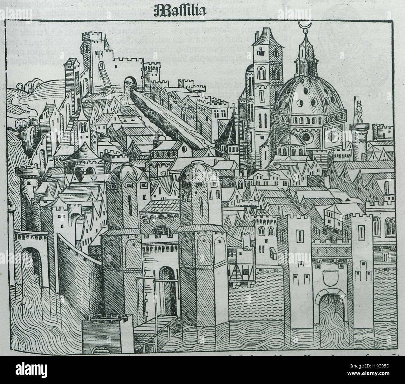 Massilia Schedell Hartmann 1493 Stockfoto