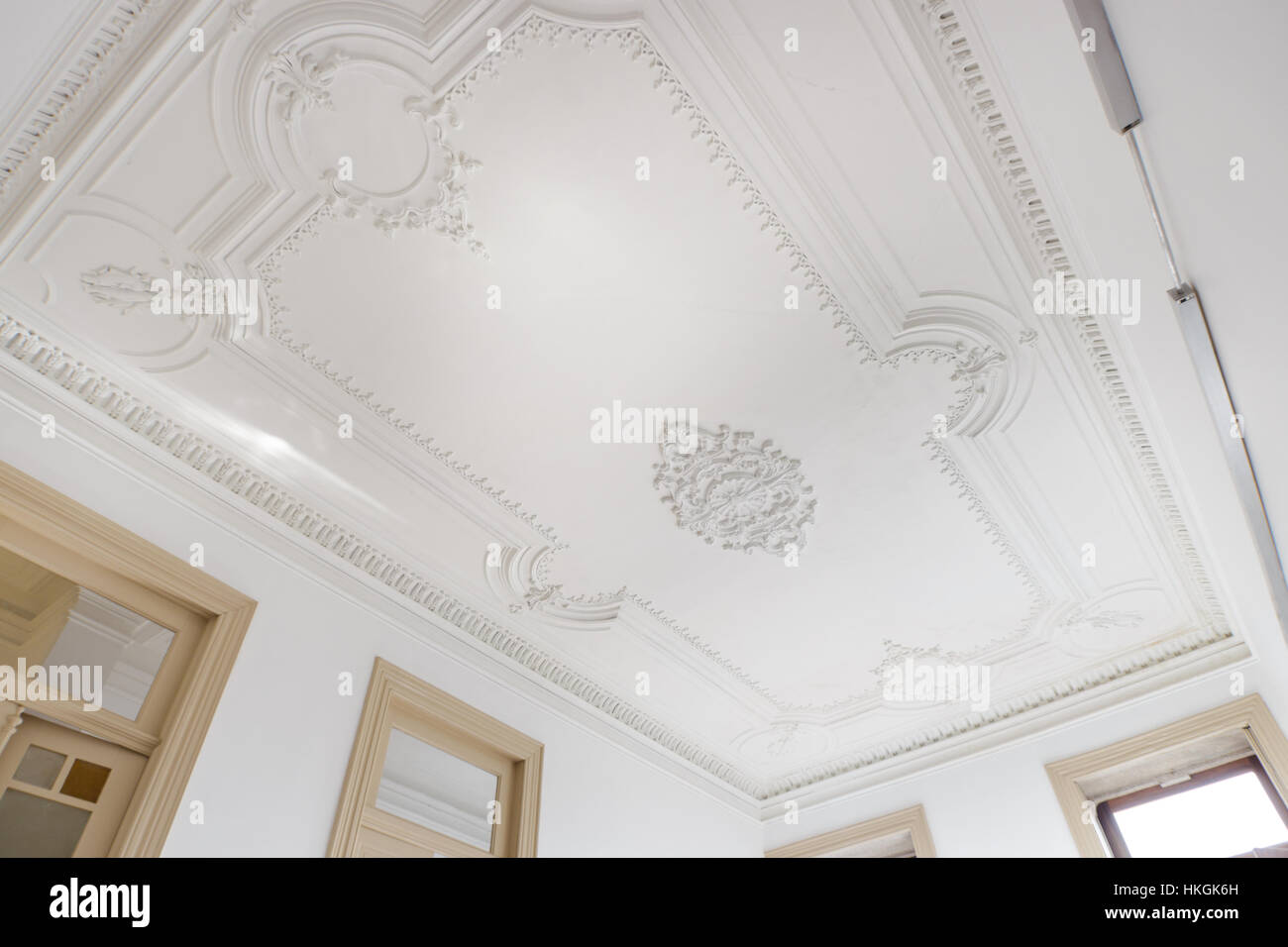 Victorian Ceiling Cornice Decorative Stockfotos Victorian