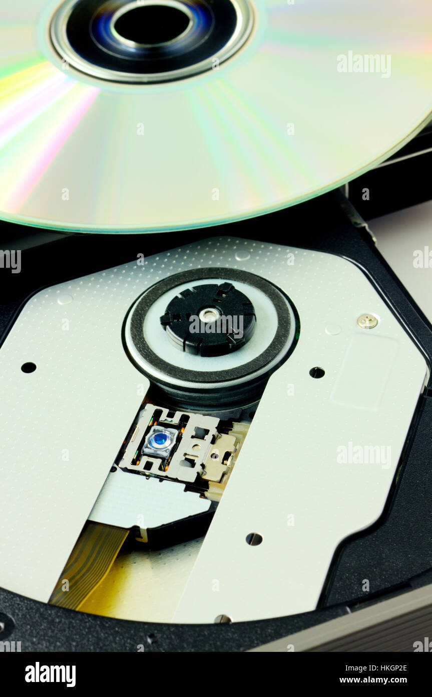 DVD-Recorder, isoliert auf weiss Stockfoto