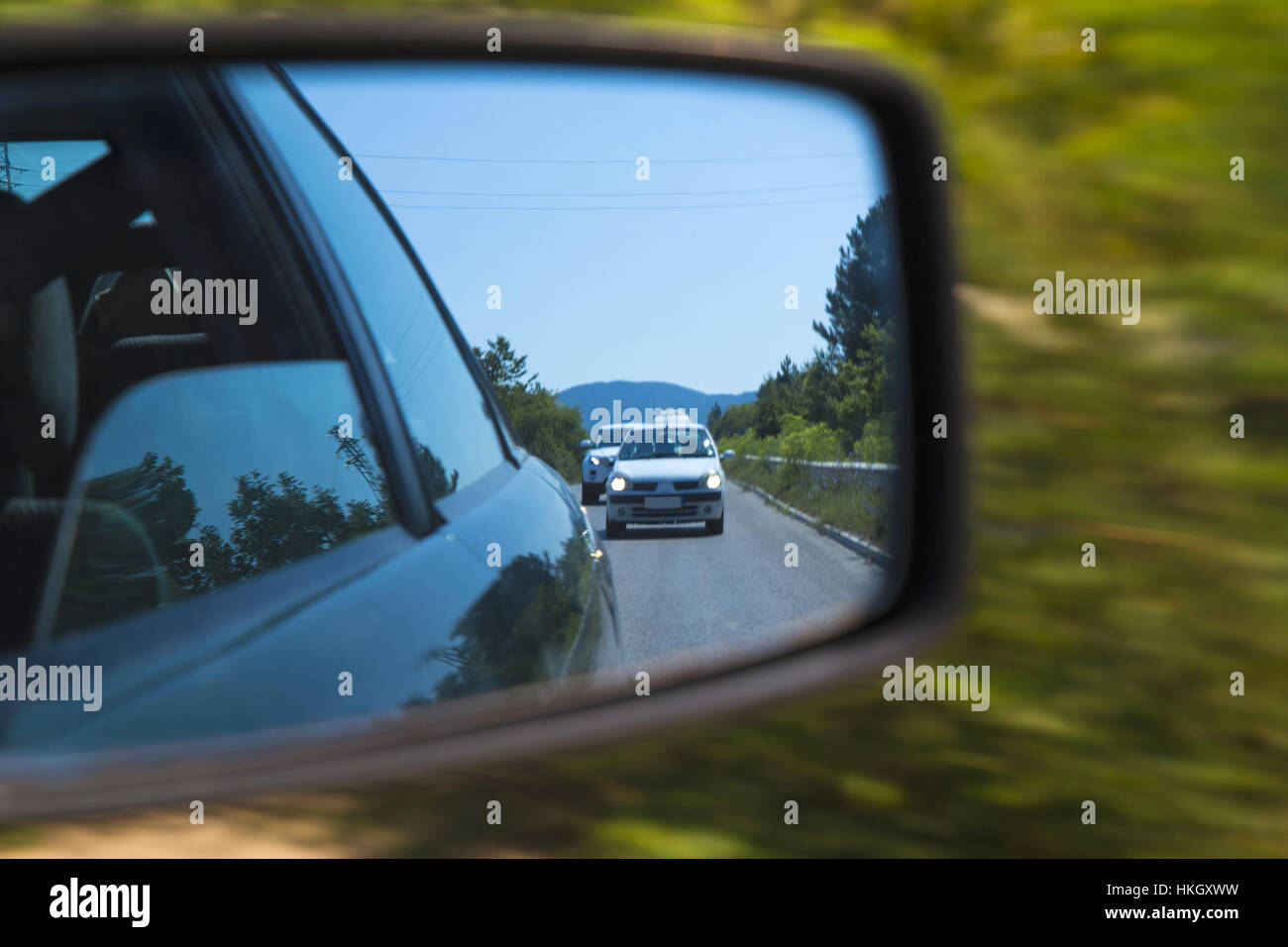 Auto Spiegel closeup Stockfoto