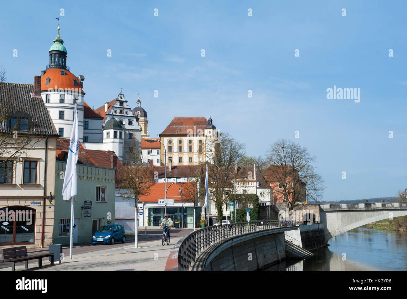 Schloss Neuburg, Neuburg ein der Donau, Bayern, Deutschland, Europa Stockfoto