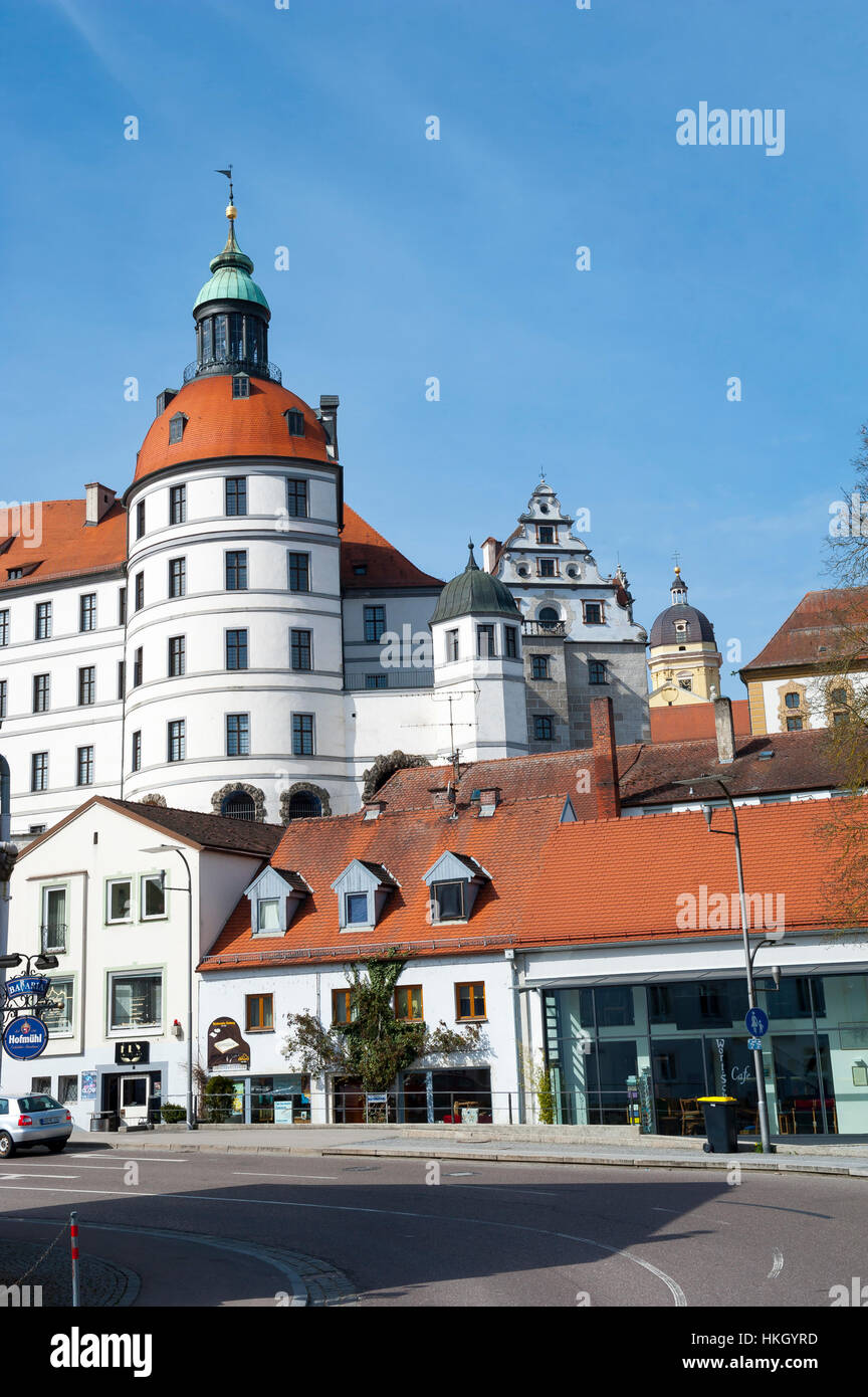 Schloss Neuburg, Neuburg ein der Donau, Bayern, Deutschland, Europa Stockfoto