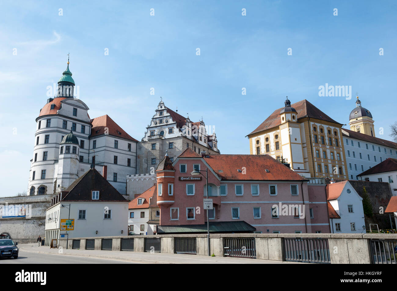 Schloss Neuburg, Neuburg ein der Donau, Bayern, Deutschland, Europa Stockfoto