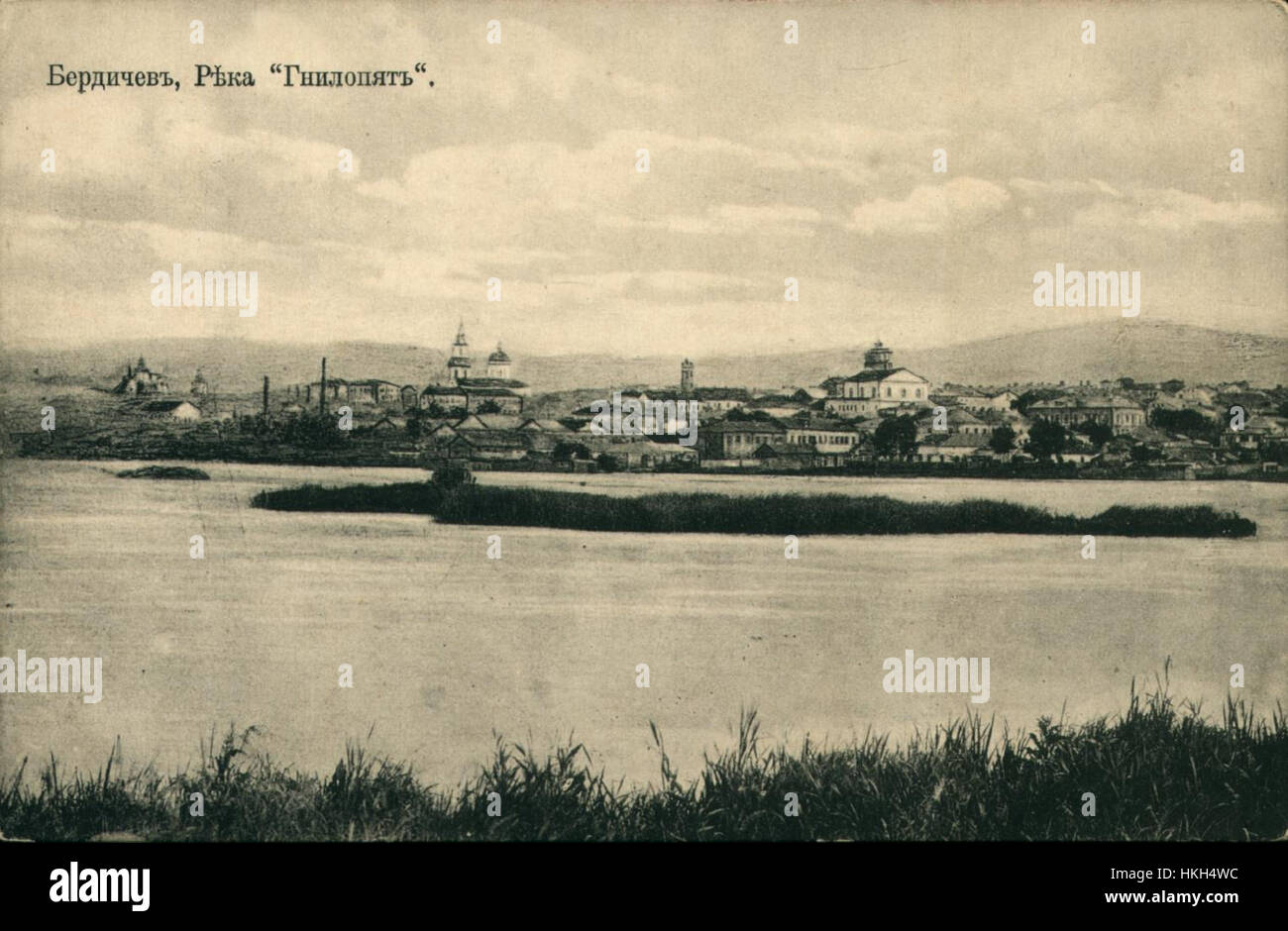 Die Altstadtsynagoge in Berdychiv, Ukraine, ist eine historische religiöse Stätte mit architektonischer Bedeutung. Die im 17. Jahrhundert erbaute Synagoge ist ein Zeugnis des jüdischen Erbes und der religiösen Geschichte der Region. Stockfoto