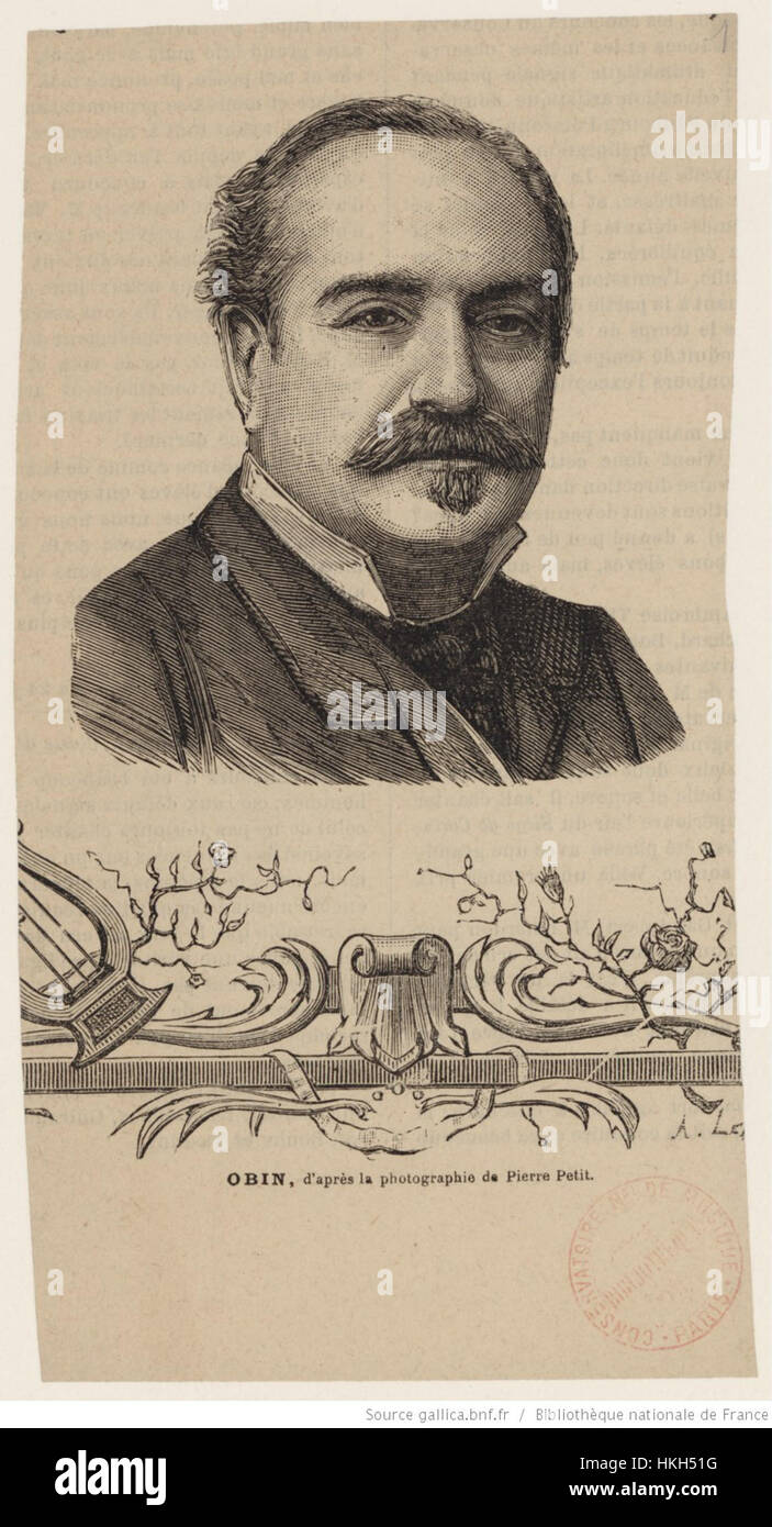 Ein Gemälde von Louis Henri Obin, das seinen einzigartigen Stil in historischen Porträts und klassischen Gegenständen einfängt. Stockfoto