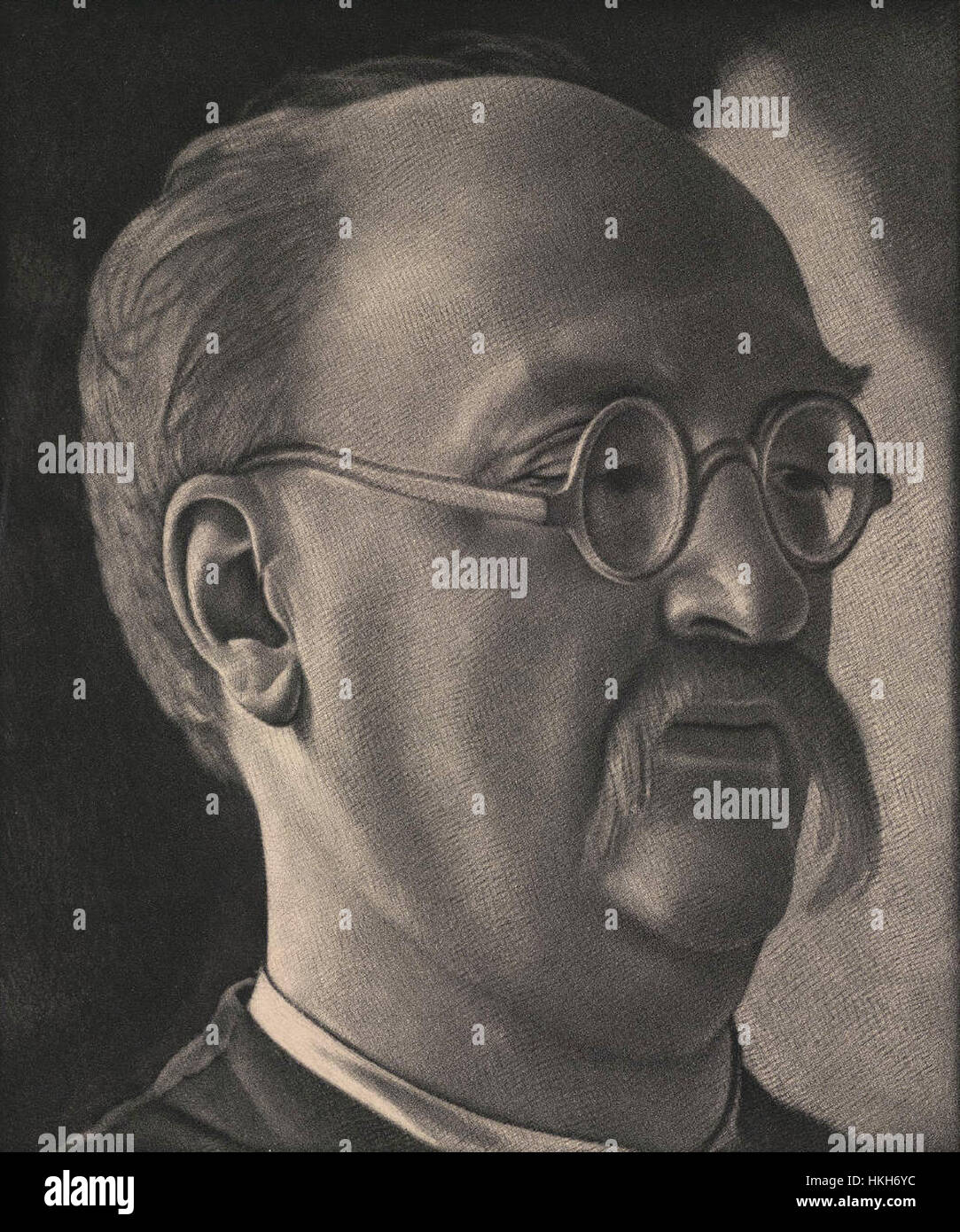 Heinrich Schenkers Kunstwerk, das seine künstlerische Meisterschaft zeigt, trägt zu historischen Kunstsammlungen bei. Das Stück spiegelt künstlerische Techniken, Ölmalerei und das Erbe des Künstlers in der Kunstwelt wider. Stockfoto