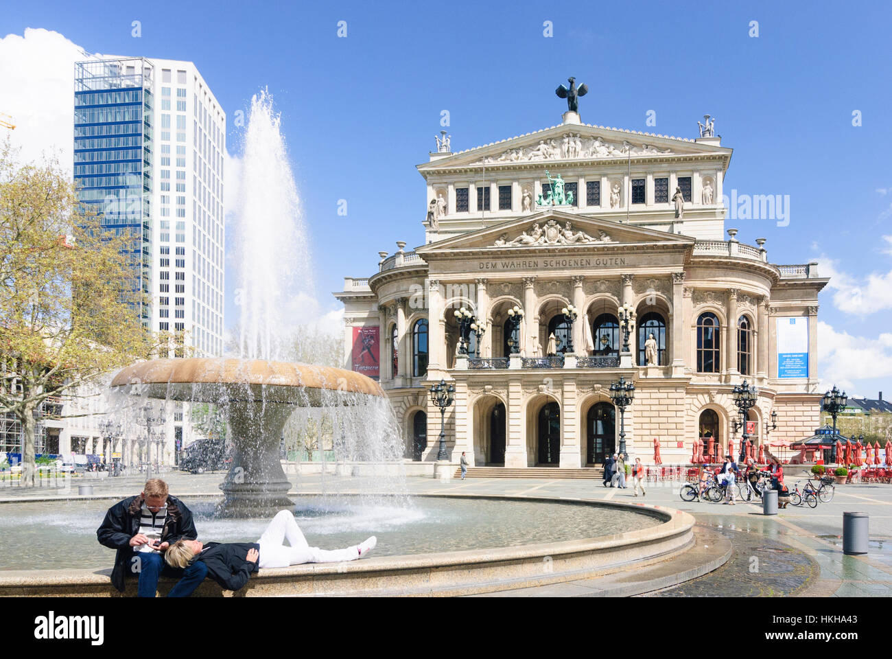 Frankfurt Am Main: Alte Oper (alte Oper), Alte Oper, Hessen, Hessen, Deutschland Stockfoto